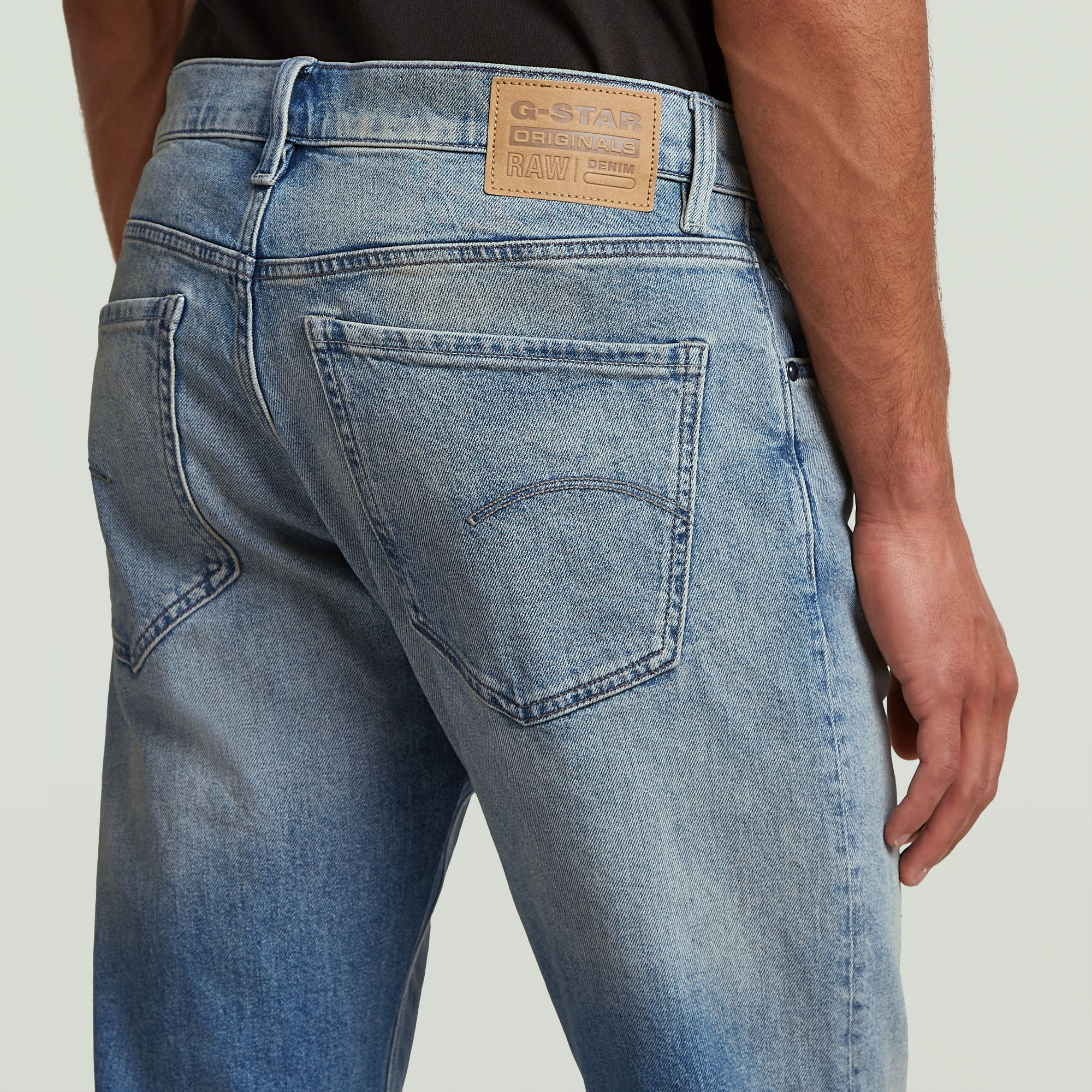 G-Star RAW Mosa Straight Jeans Midden blauw Heren