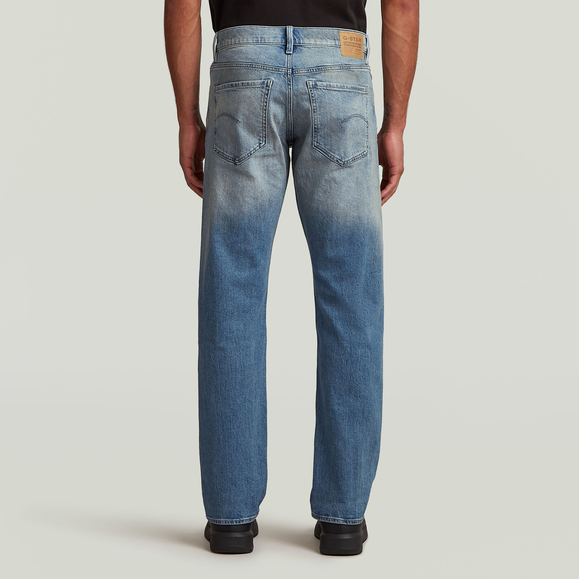 G-Star RAW Mosa Straight Jeans Midden blauw Heren