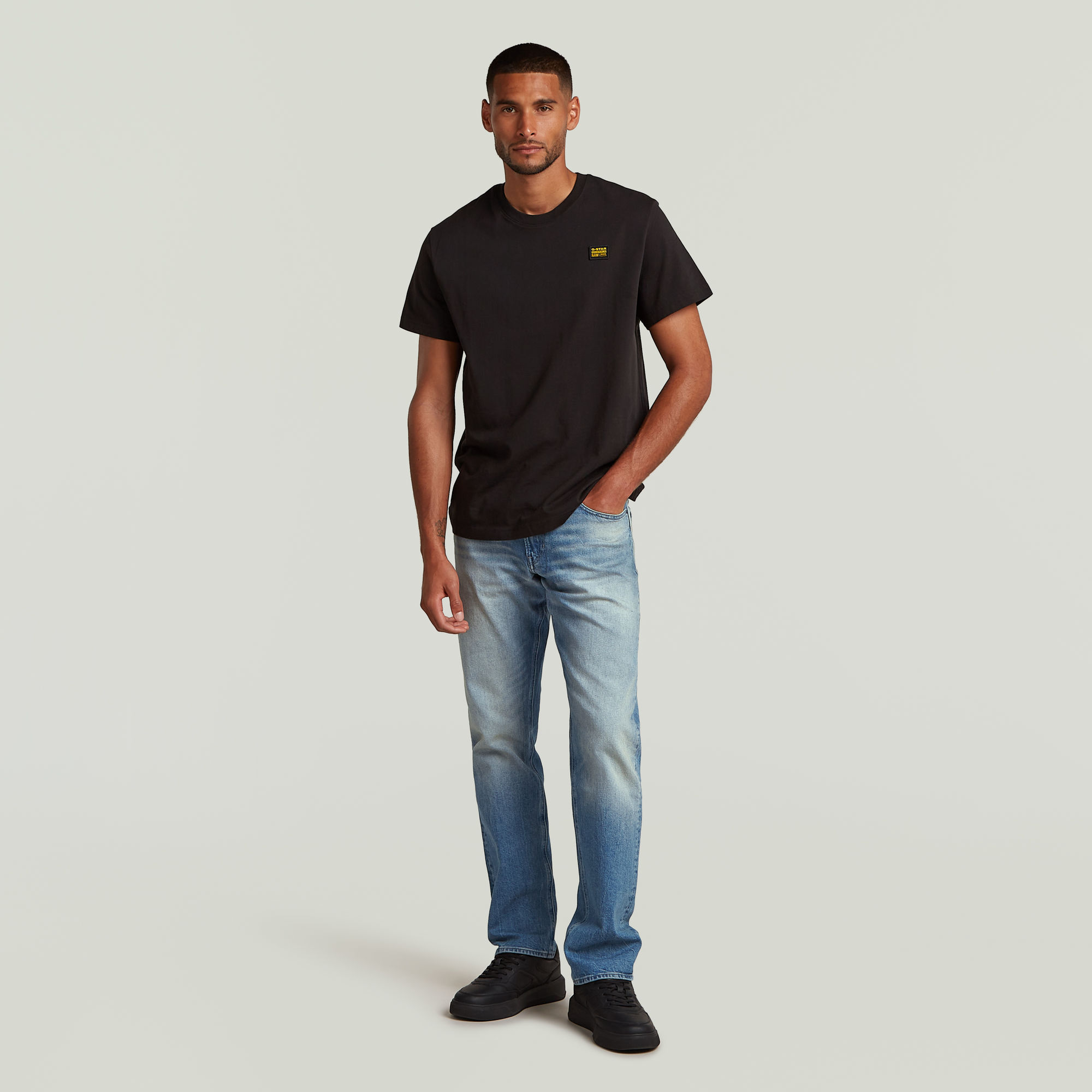 G-Star RAW Mosa Straight Jeans Midden blauw Heren