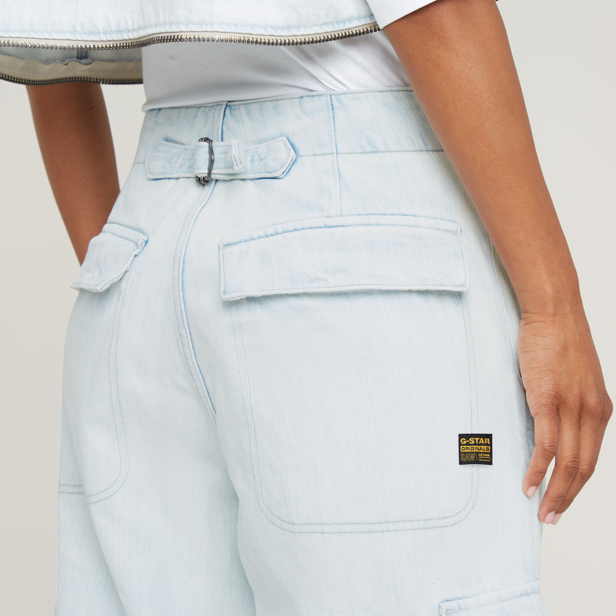G-Star RAW Balloon Cargo Jeans Lichtblauw Dames
