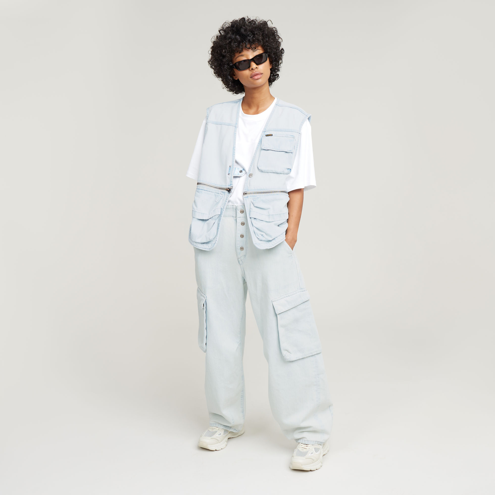 G-Star RAW Balloon Cargo Jeans Lichtblauw Dames