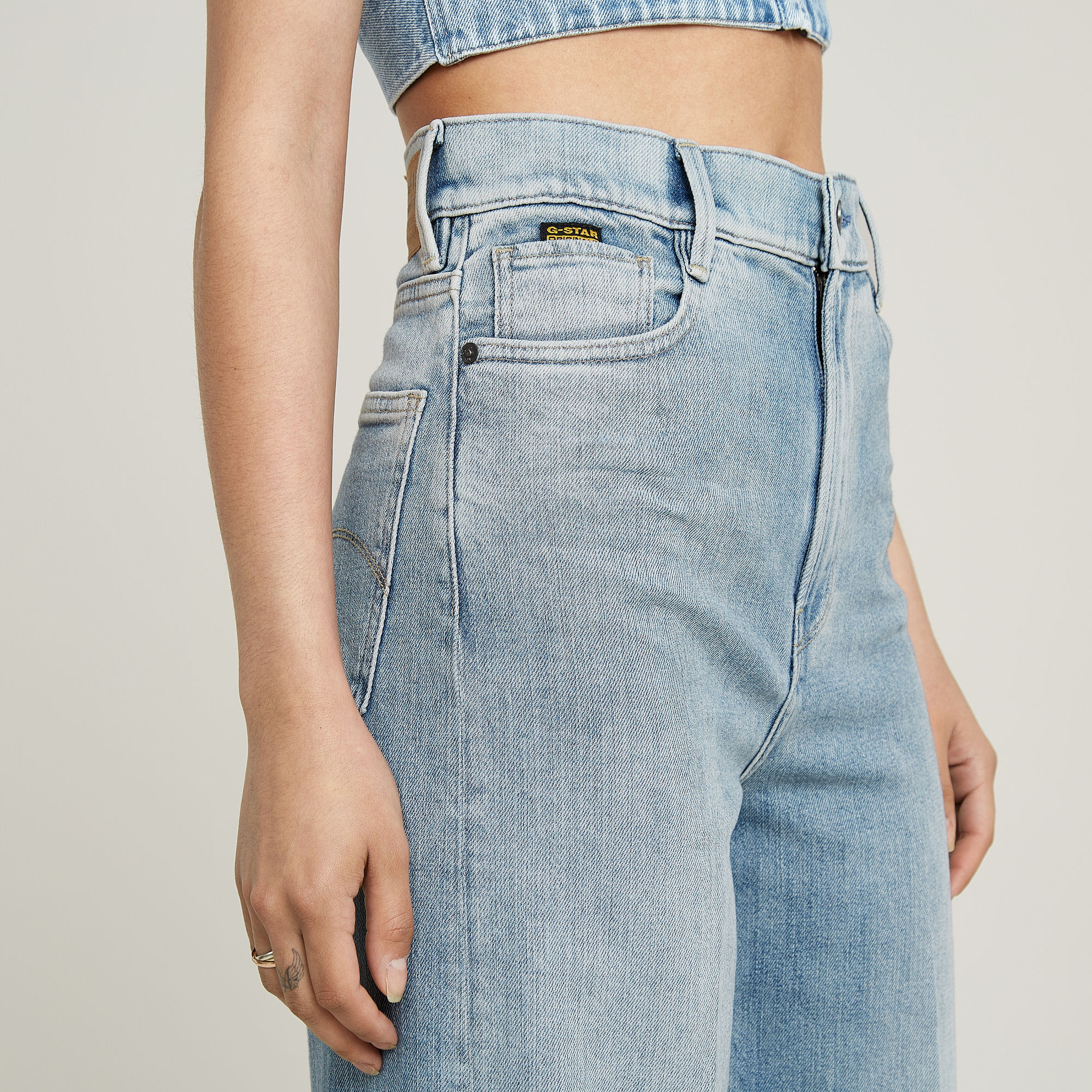 G-Star RAW Deck 2.0 High Loose Jeans Midden blauw Dames