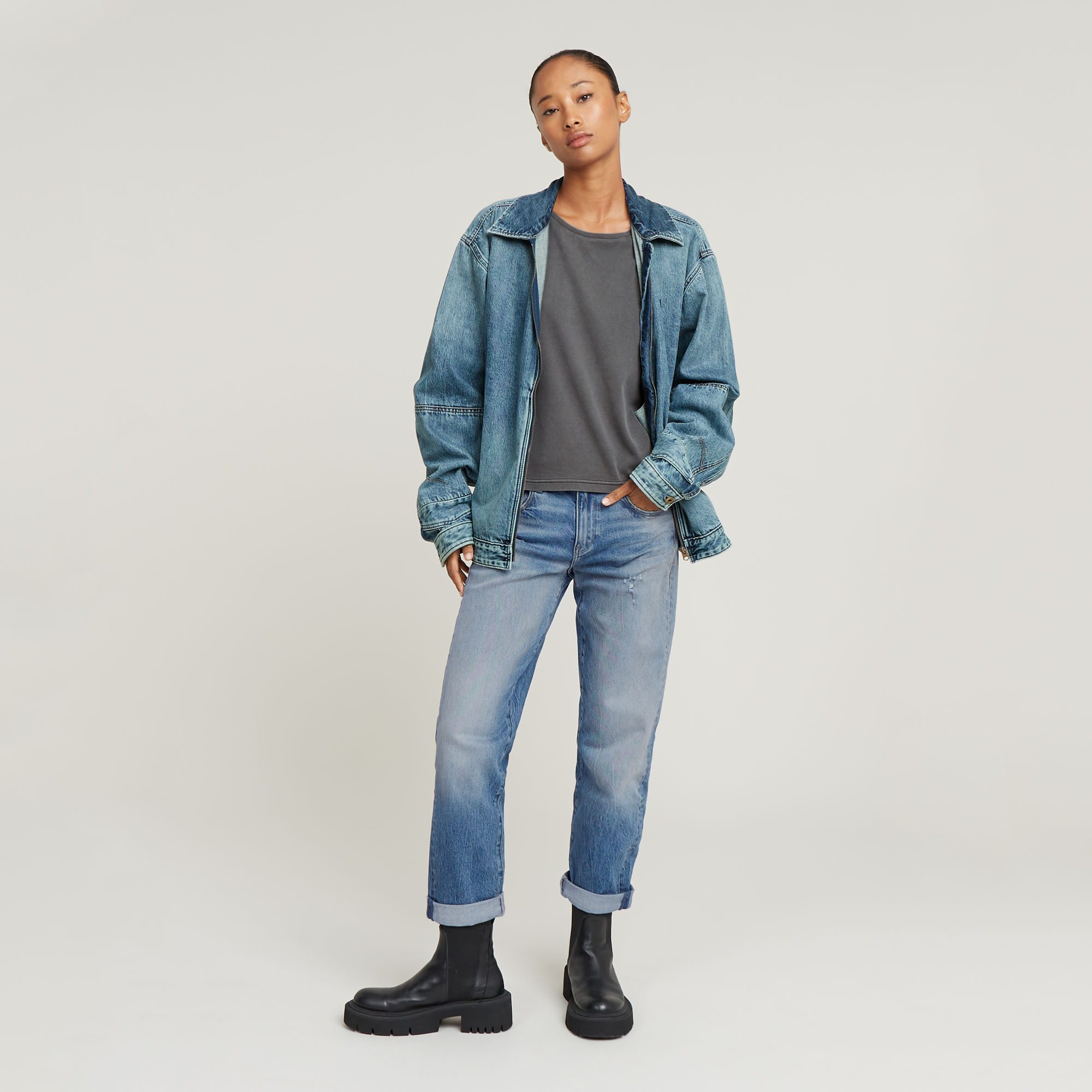 G-Star RAW Kate Boyfriend Jeans Midden blauw Dames