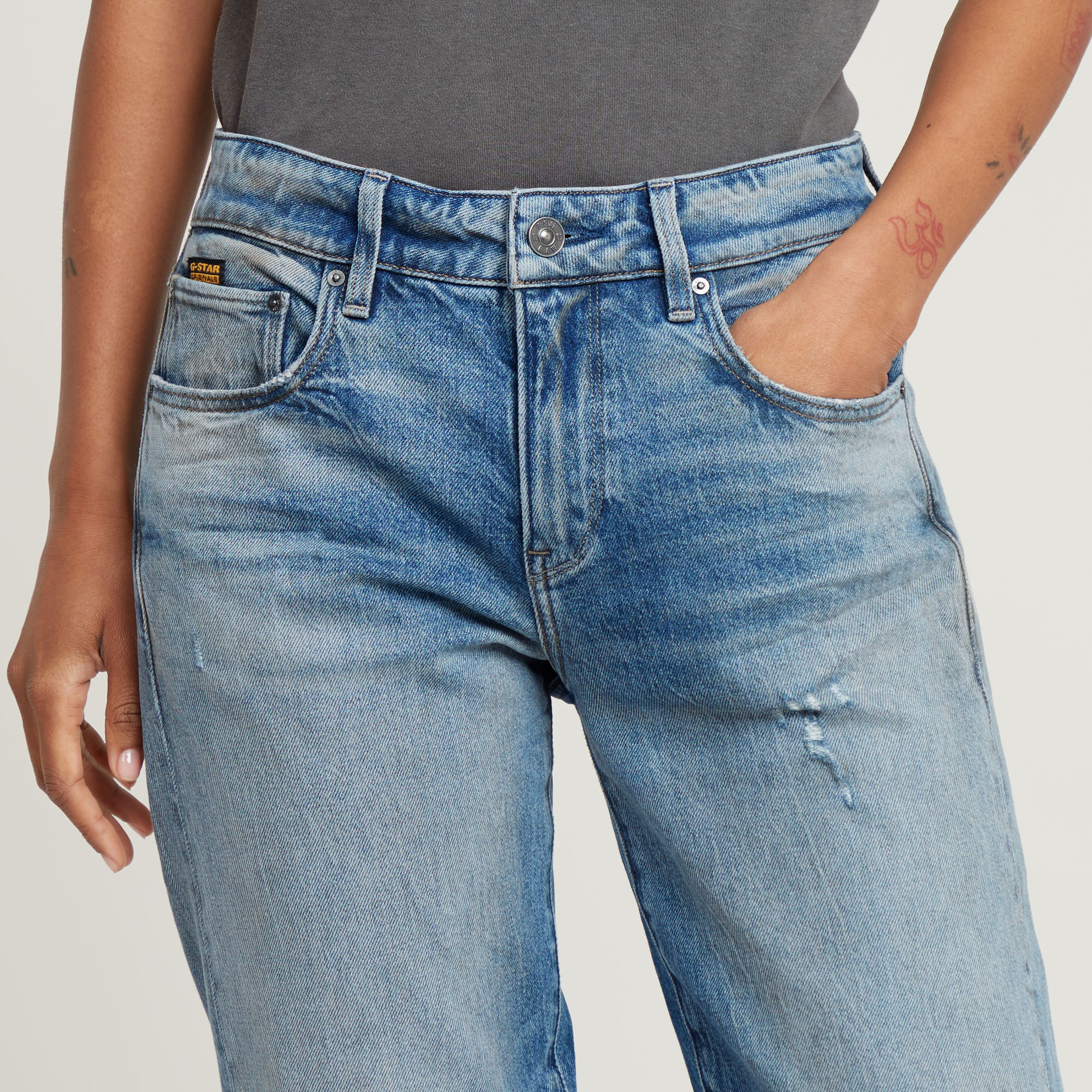G-Star RAW Kate Boyfriend Jeans Midden blauw Dames