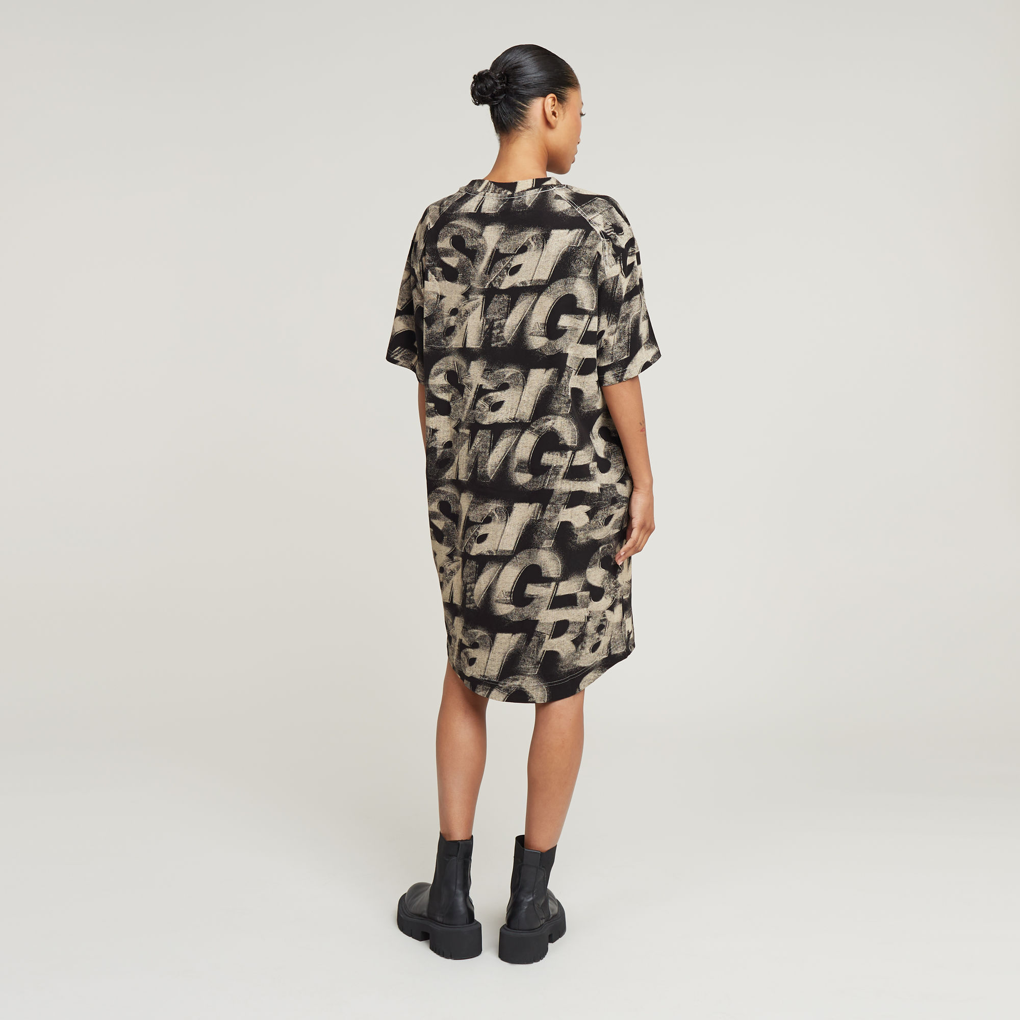 G-Star RAW Sprayed Letters Loose Jurk Meerkleurig Dames