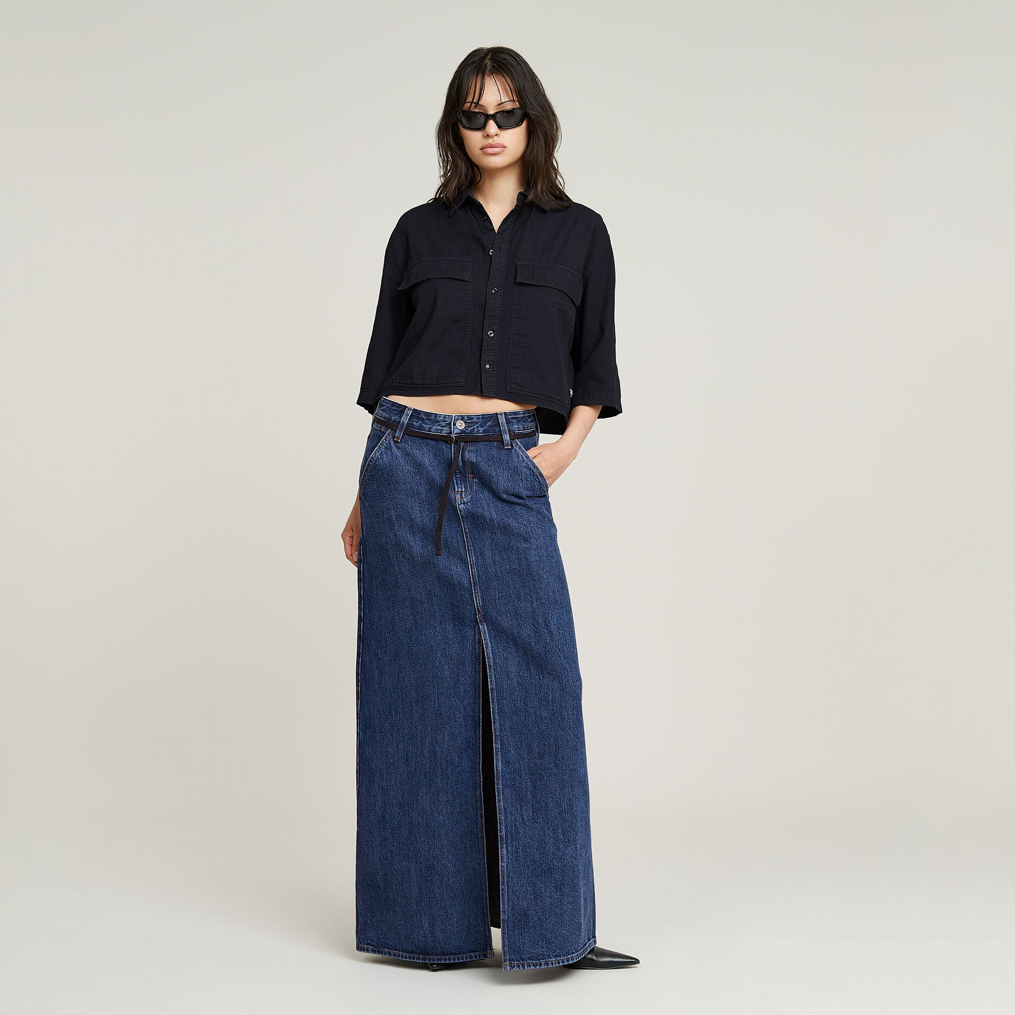 G-Star RAW Boxy Blouse Zwart Dames