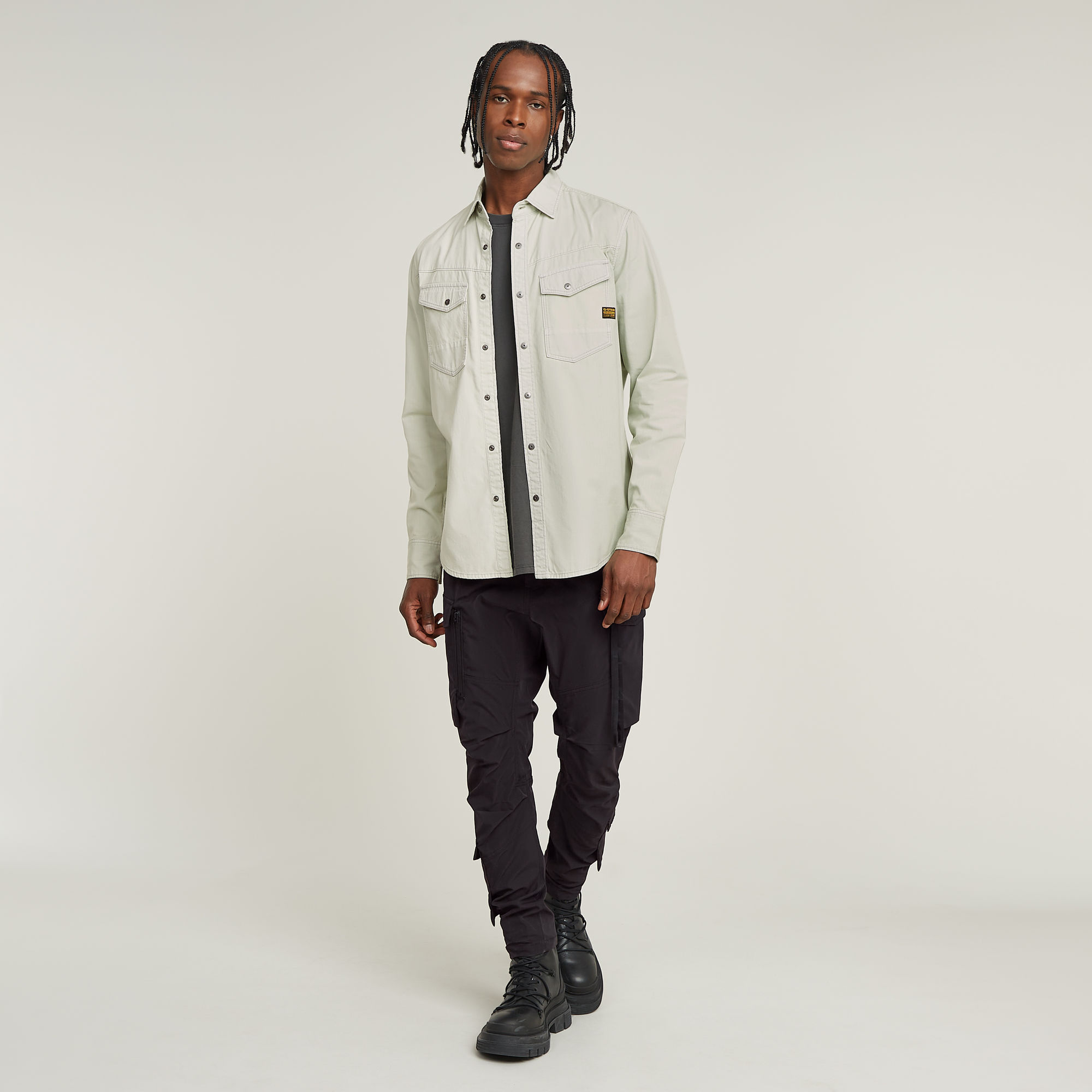 G-Star RAW Dakota Slim Shirt Grijs Heren