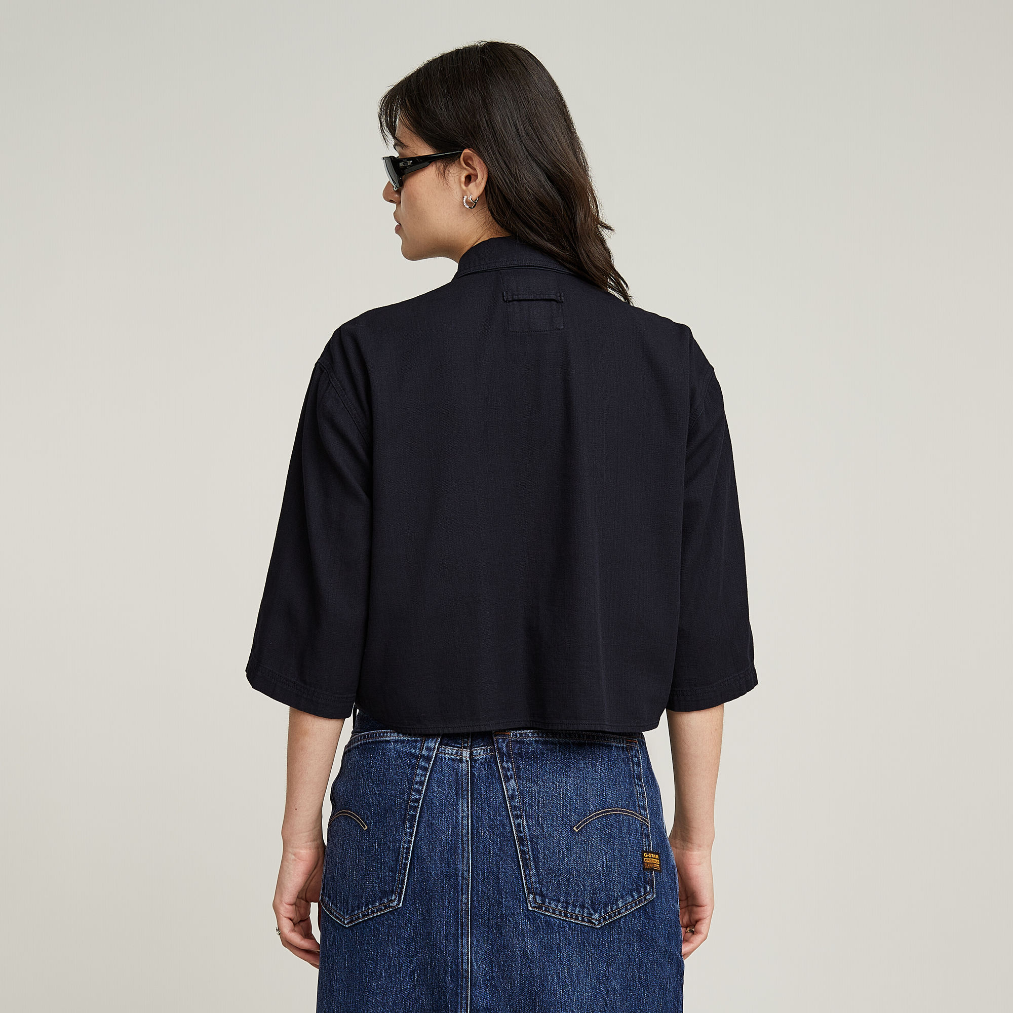 G-Star RAW Boxy Blouse Zwart Dames