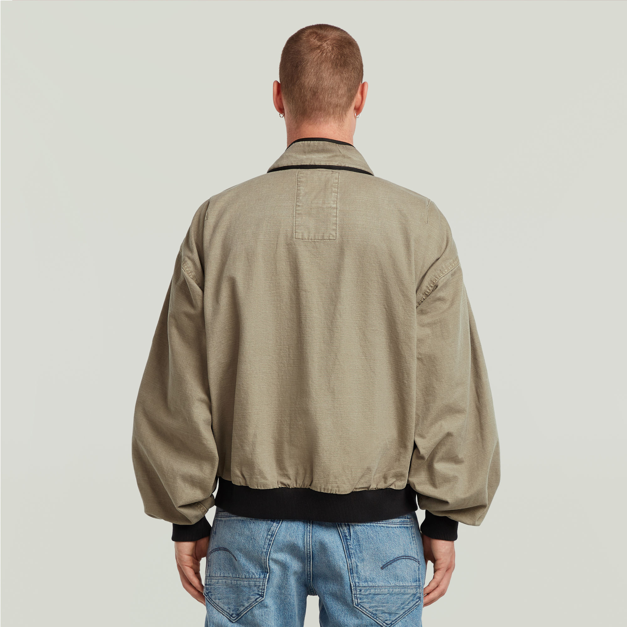 G-Star RAW Oversized Denim Bomberjack Grijs Heren