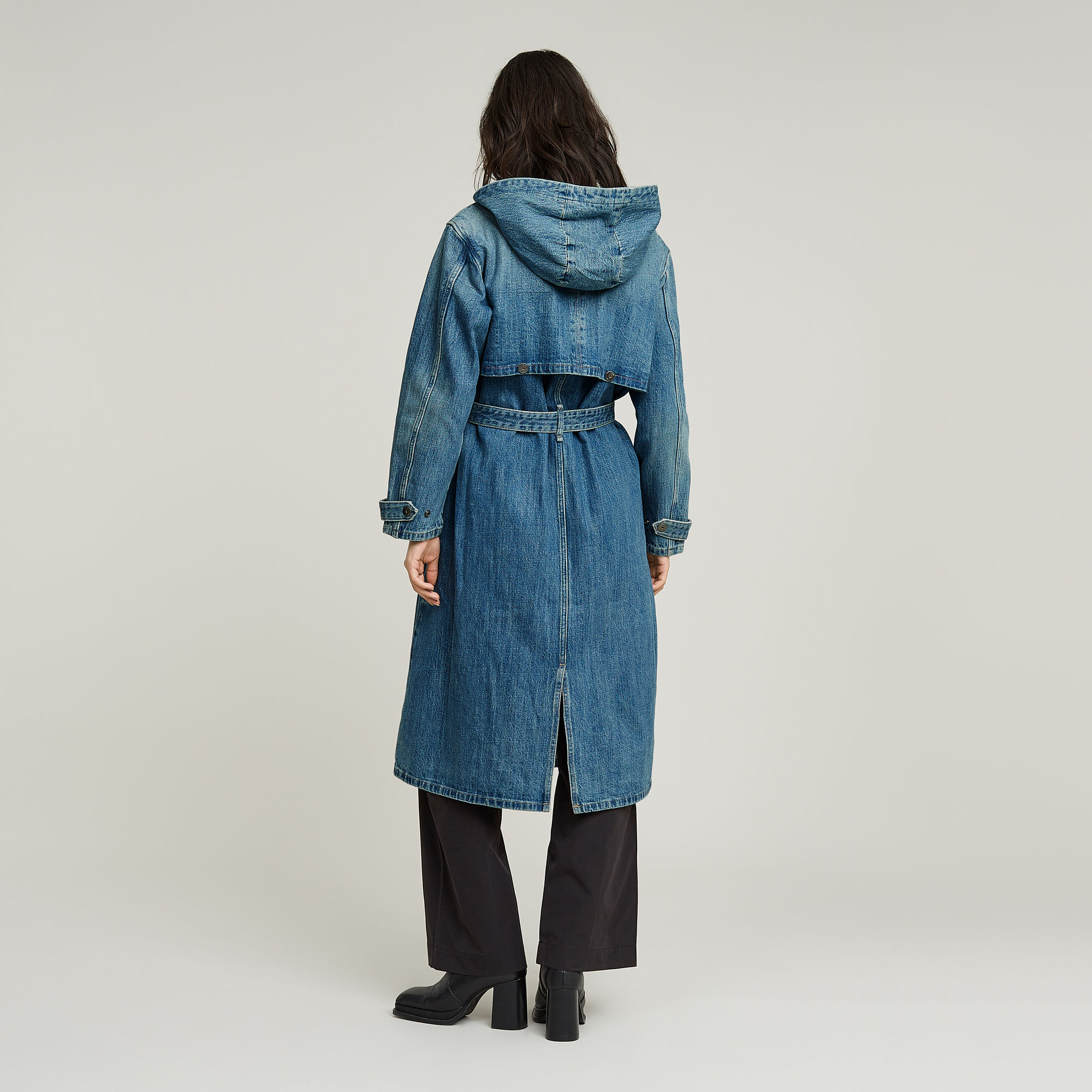 G-Star RAW Trench Regenjas Midden blauw Dames