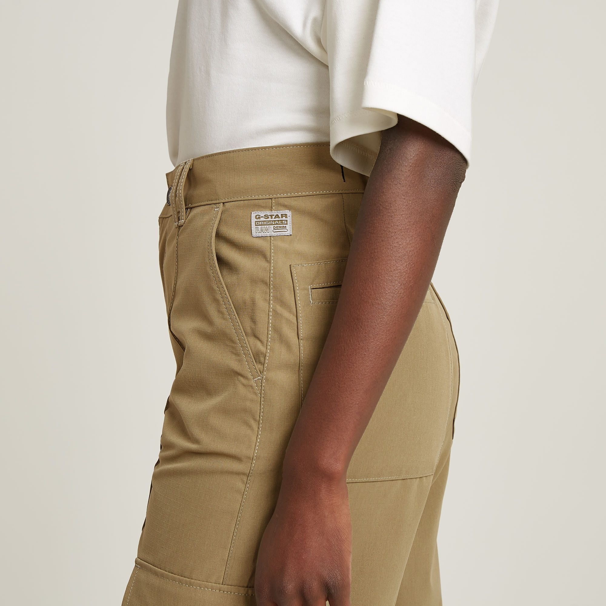 G-Star RAW High Waist Cargo Pant Groen Dames