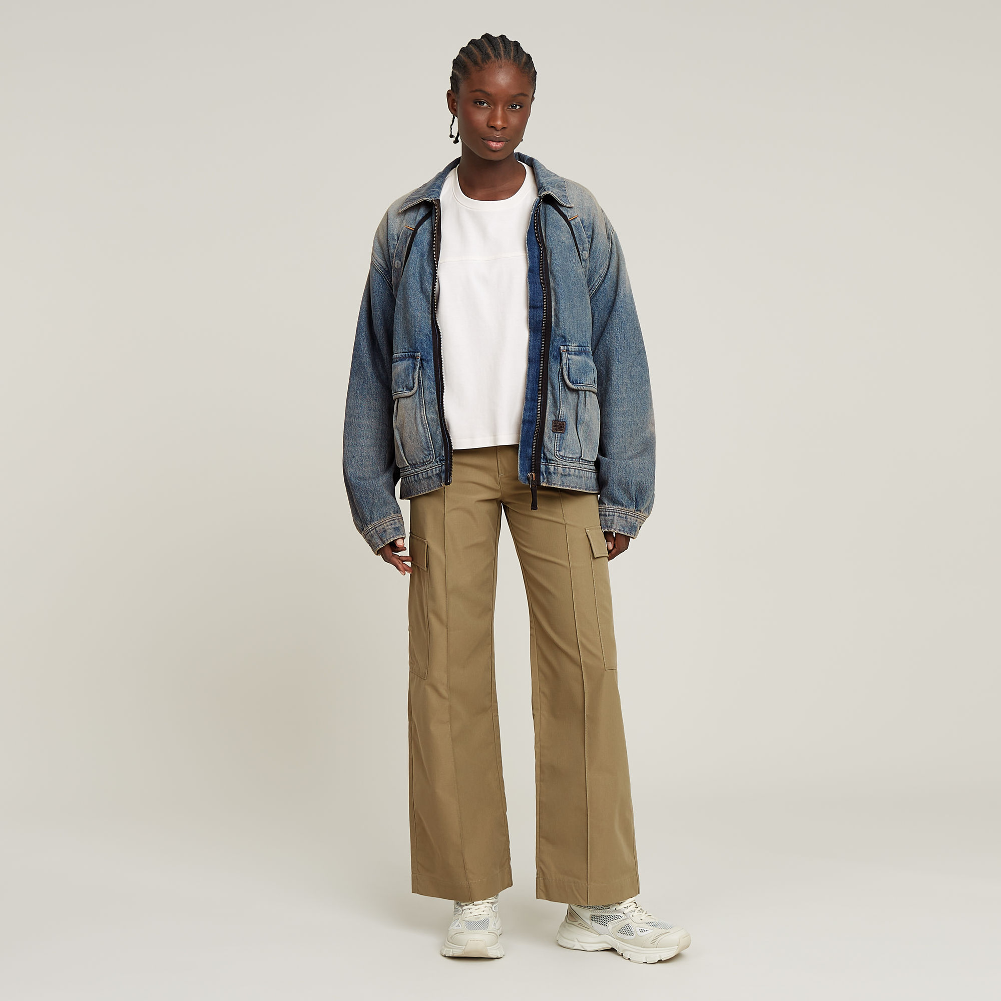 G-Star RAW High Waist Cargo Pant Groen Dames