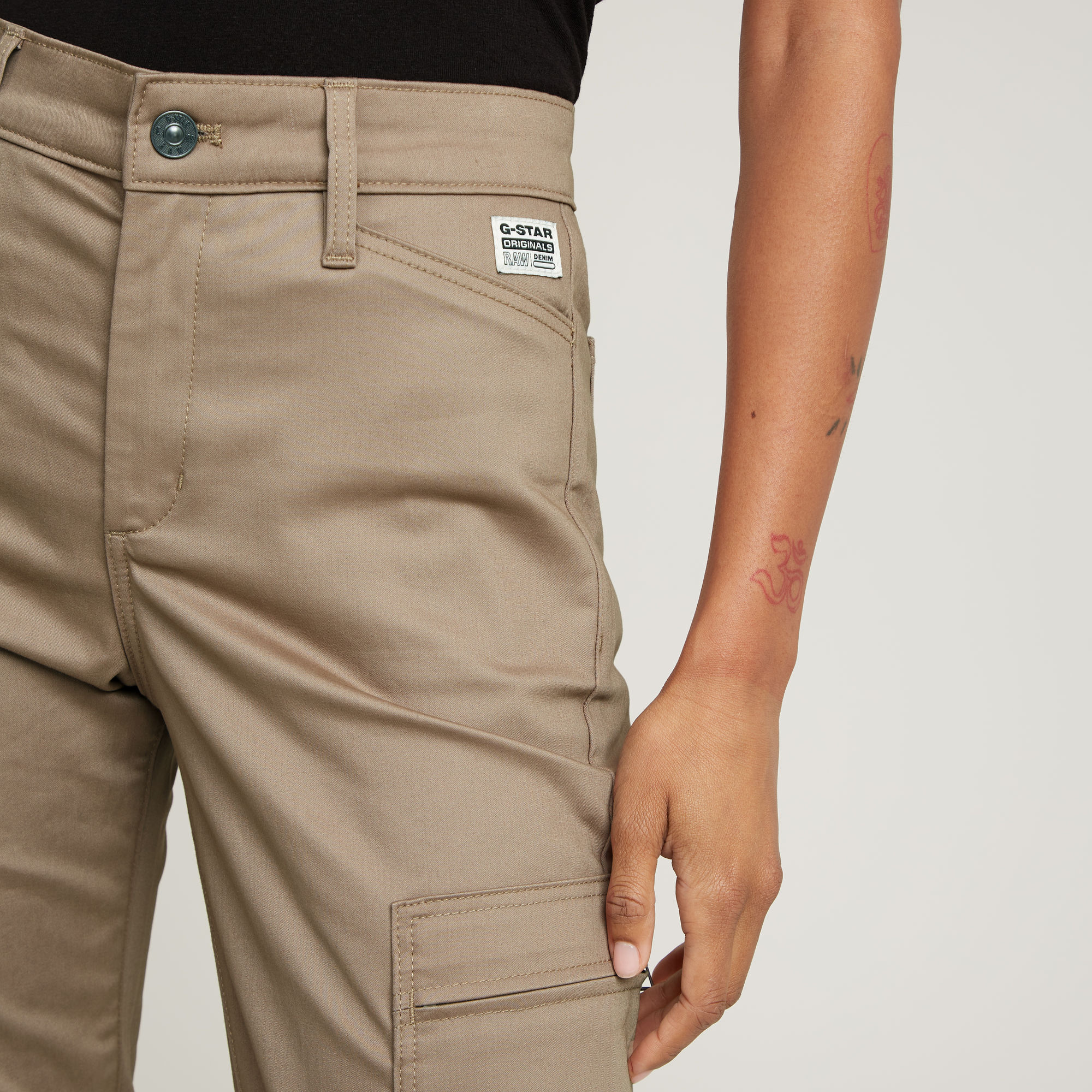 G-Star RAW Skinny Cargobroek 2.0 Beige Dames