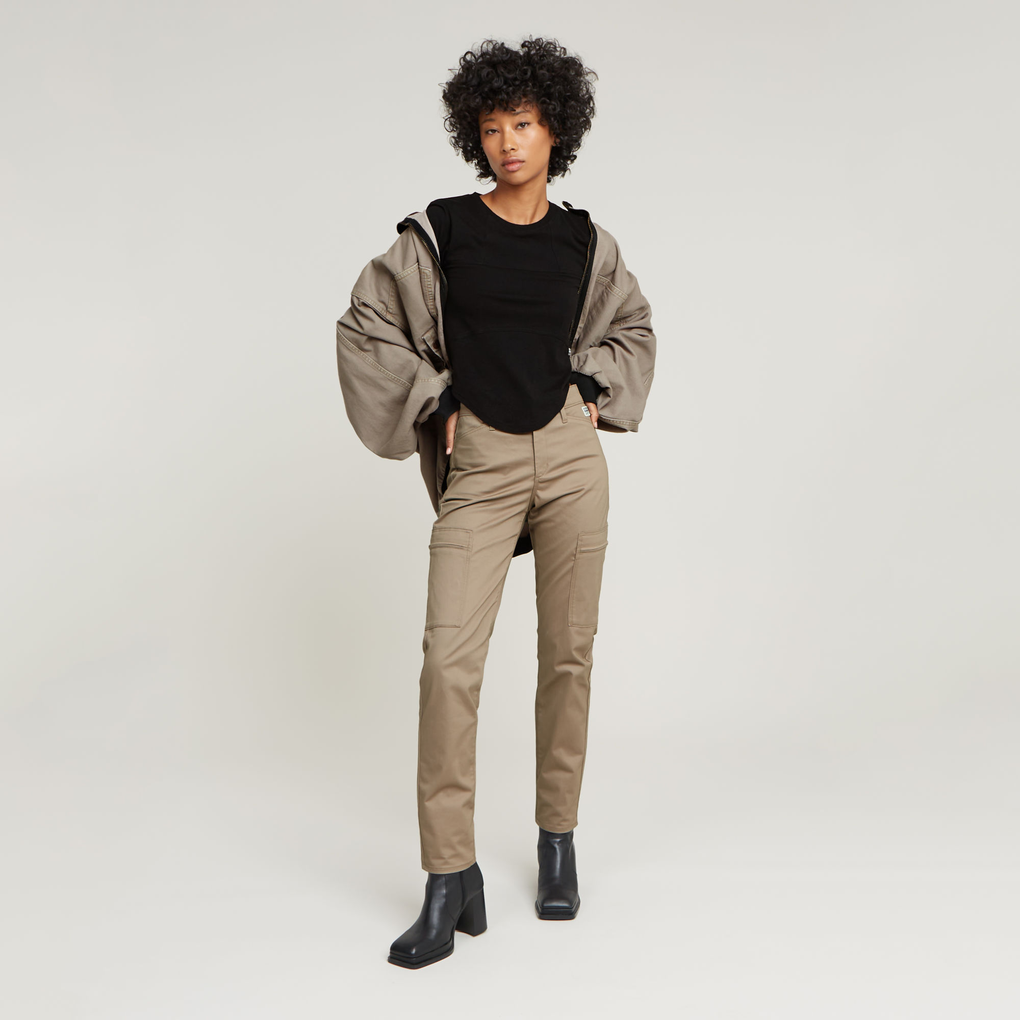 G-Star RAW Skinny Cargobroek 2.0 Beige Dames