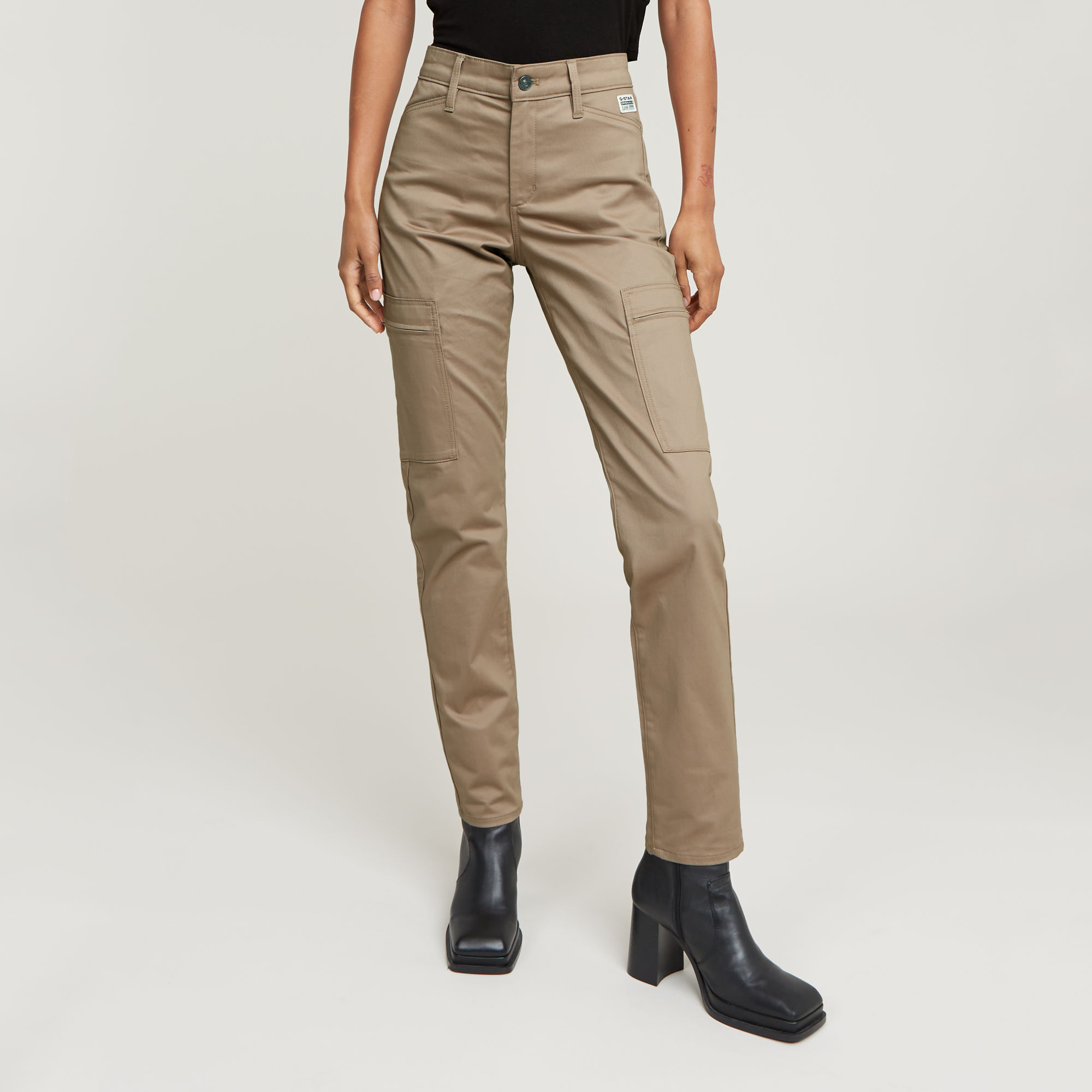 G-Star RAW Skinny Cargobroek 2.0 - Beige - Dames