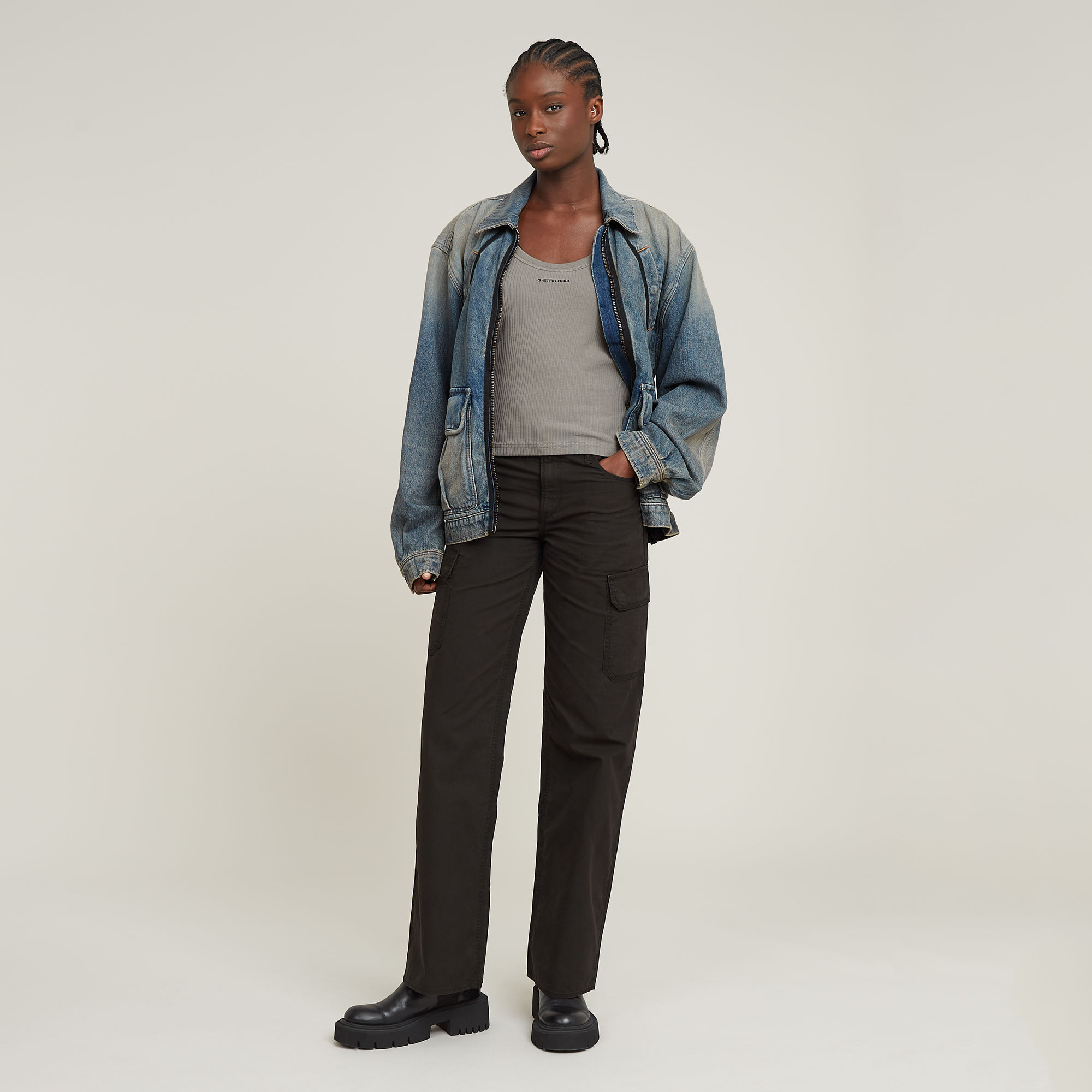 G-Star RAW Judee Cargo Broek Zwart Dames