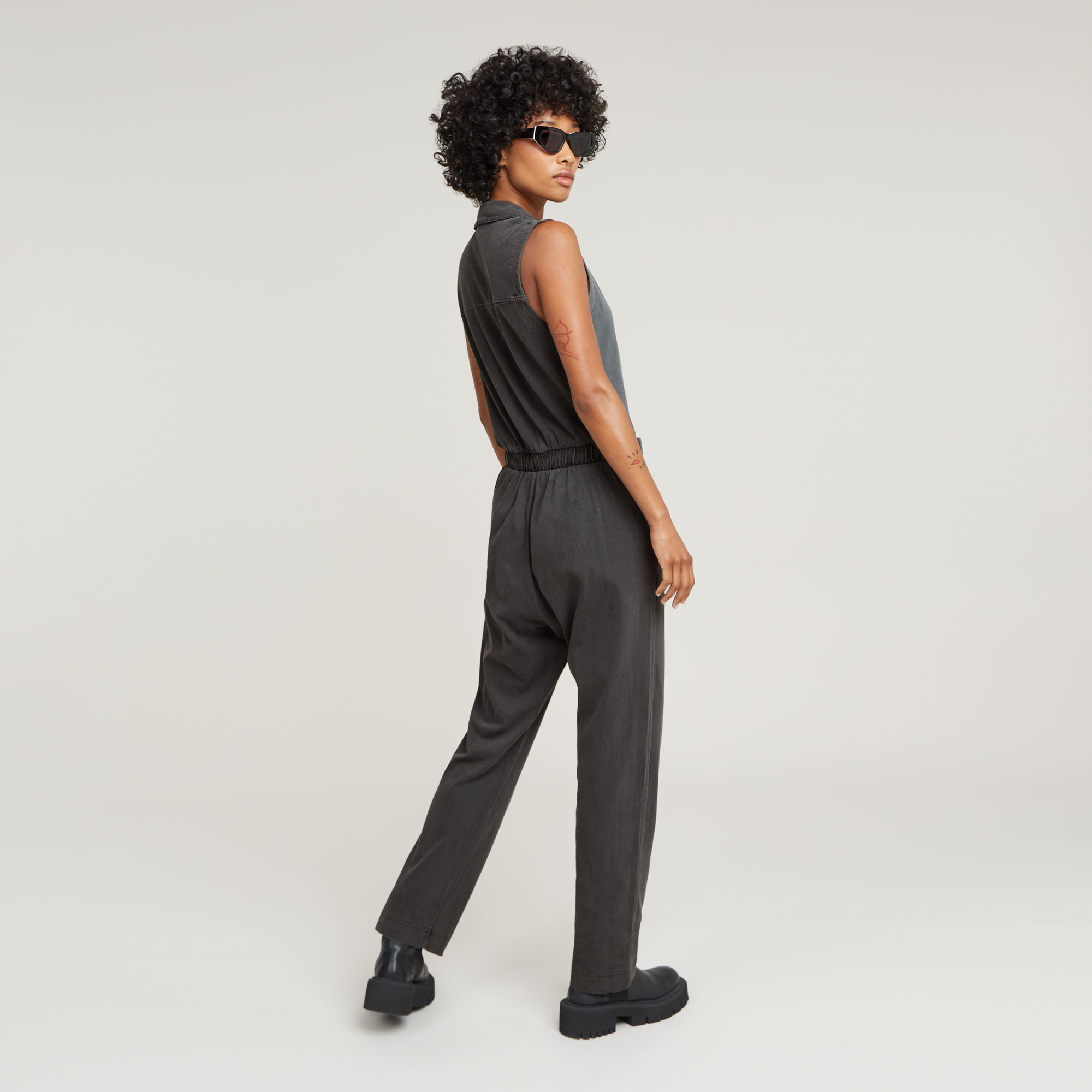 G-Star RAW Wrap Jumpsuit Zwart Dames