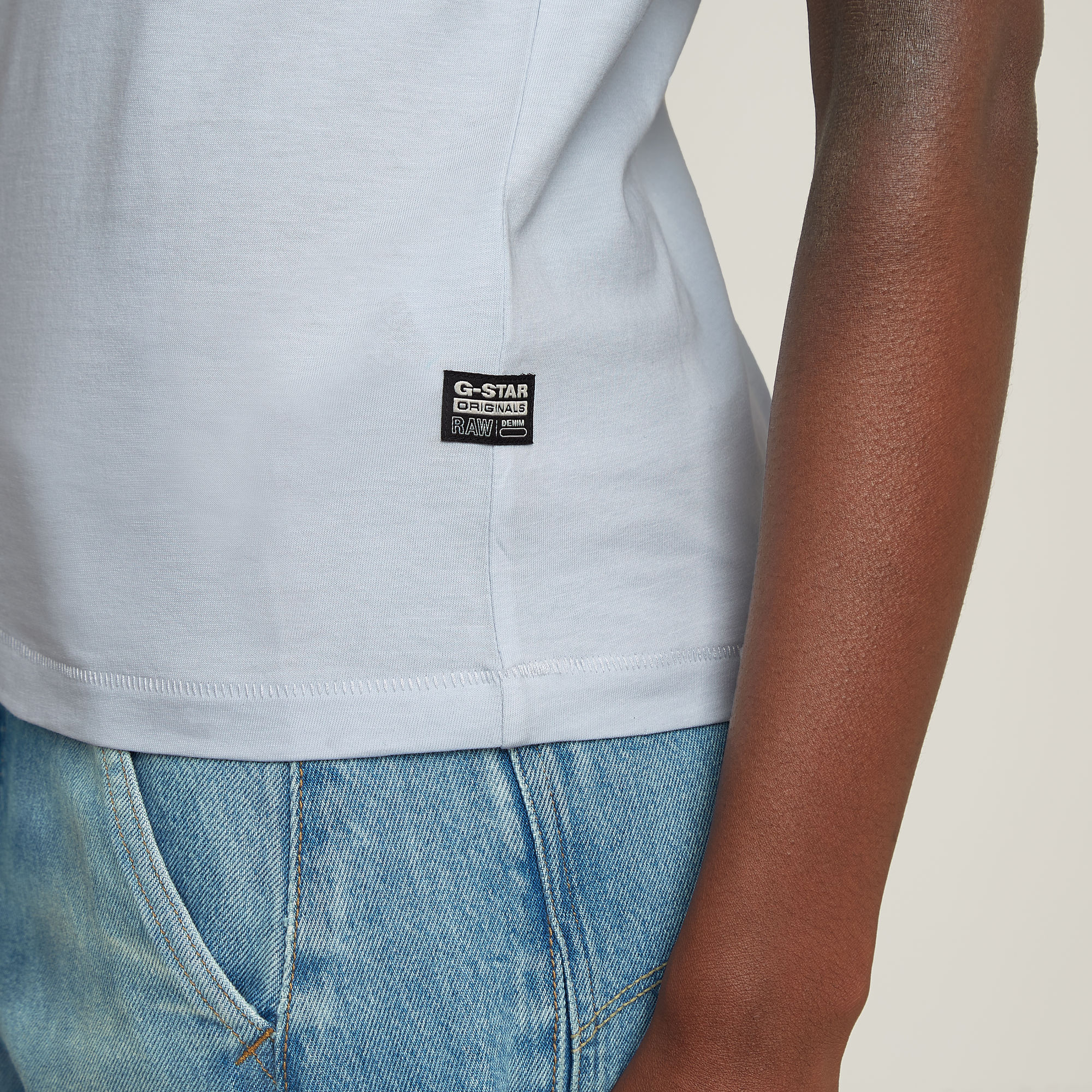 G-Star RAW Nifous Top Lichtblauw Dames