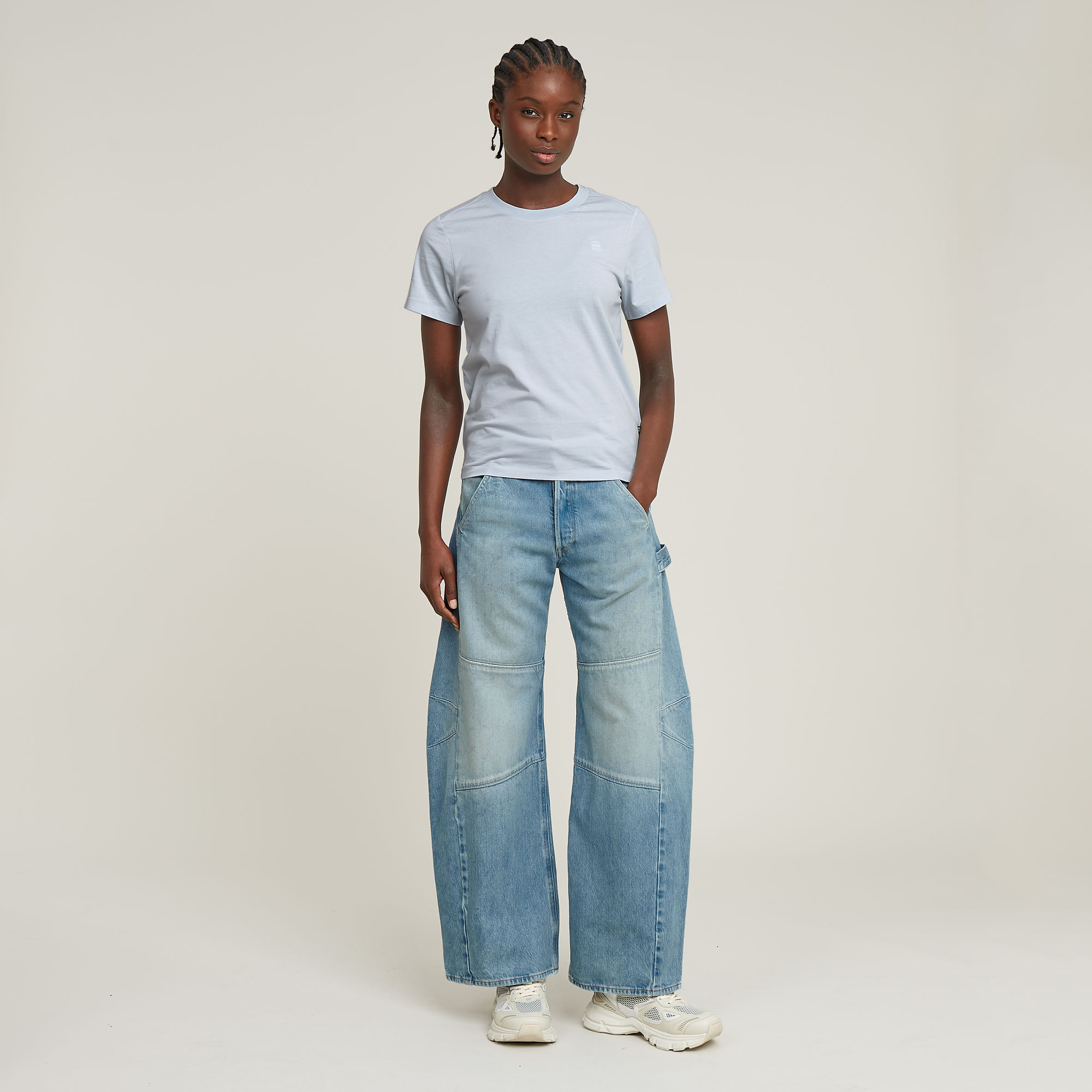 G-Star RAW Nifous Top Lichtblauw Dames