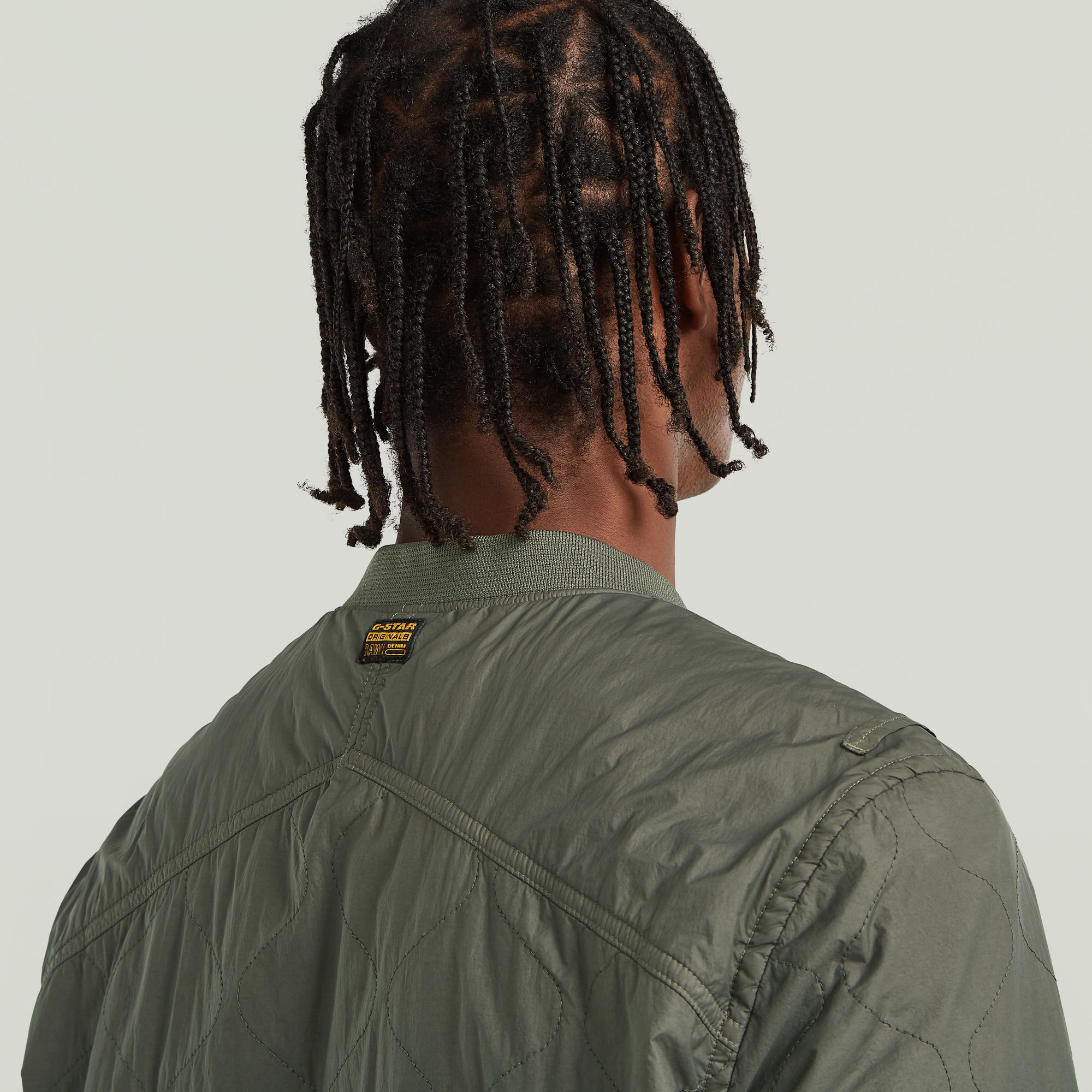 G-Star RAW Licht Gewattteerd Jack Quilted Grijs Heren