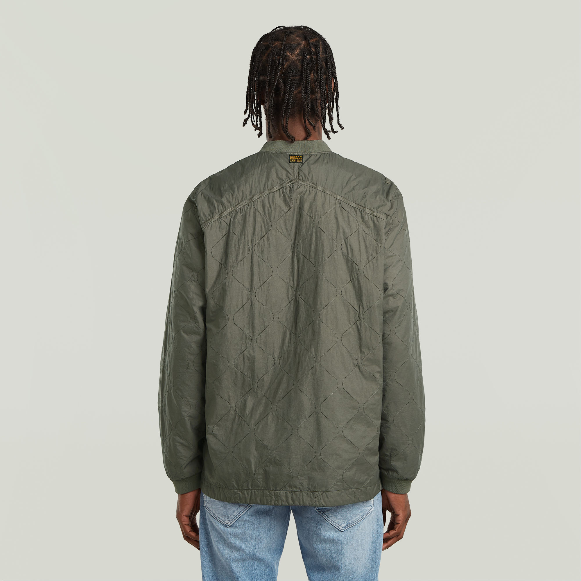 G-Star RAW Licht Gewattteerd Jack Quilted Grijs Heren