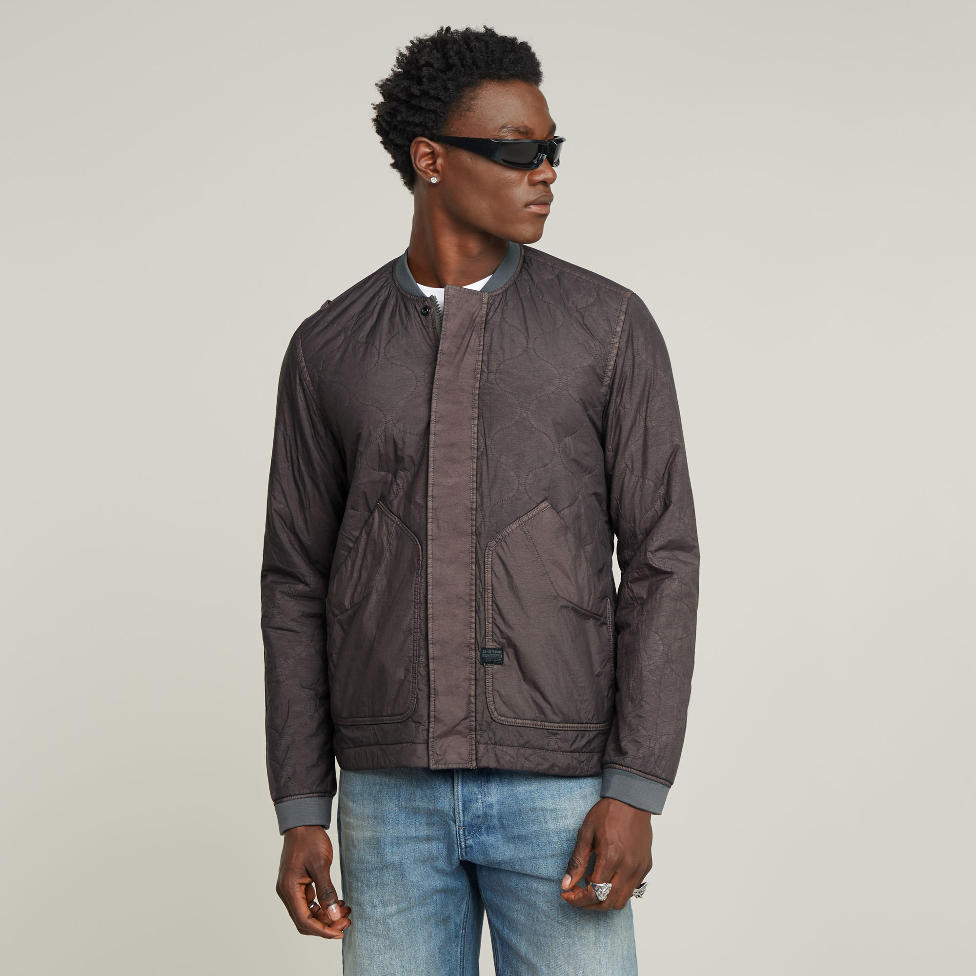 

Light Padded Quilted Jacket - Grey - Men