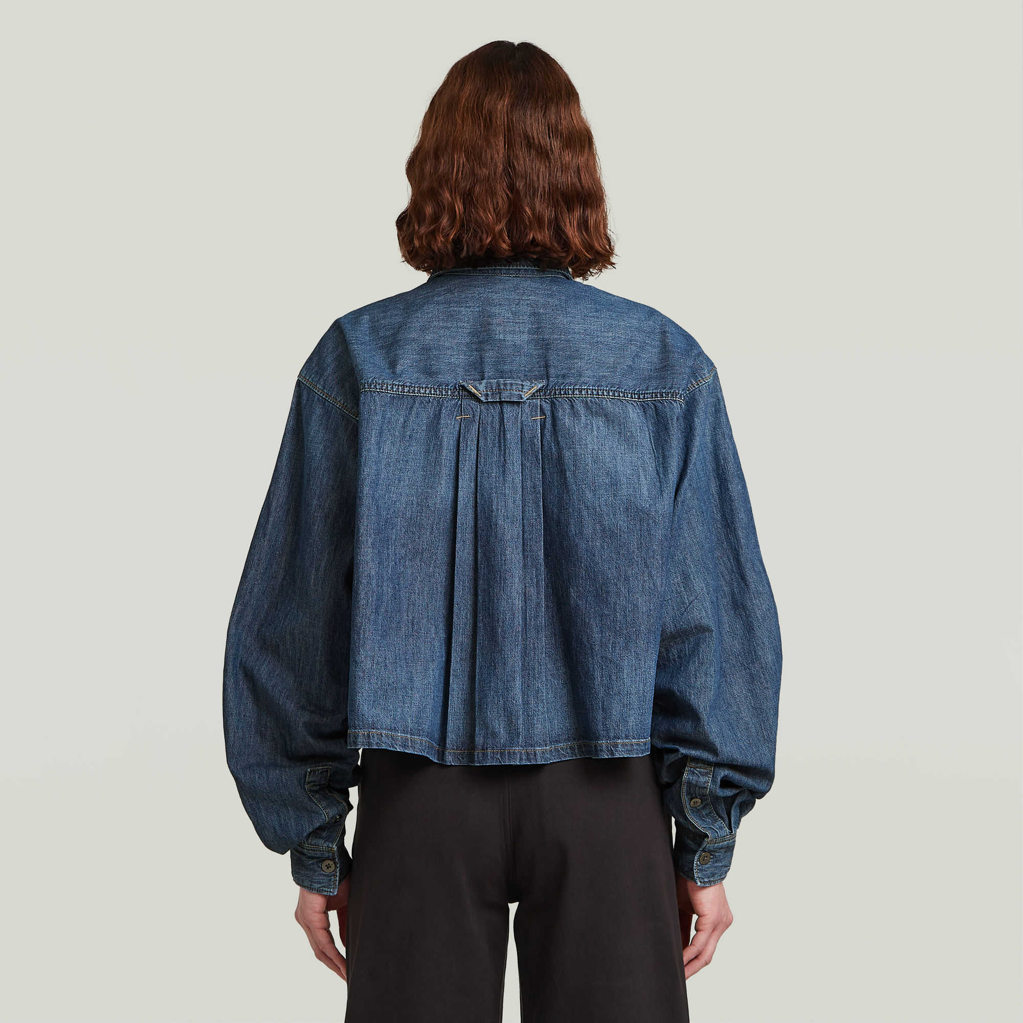 G-Star RAW Relaxed Staq Blouse Midden blauw Dames