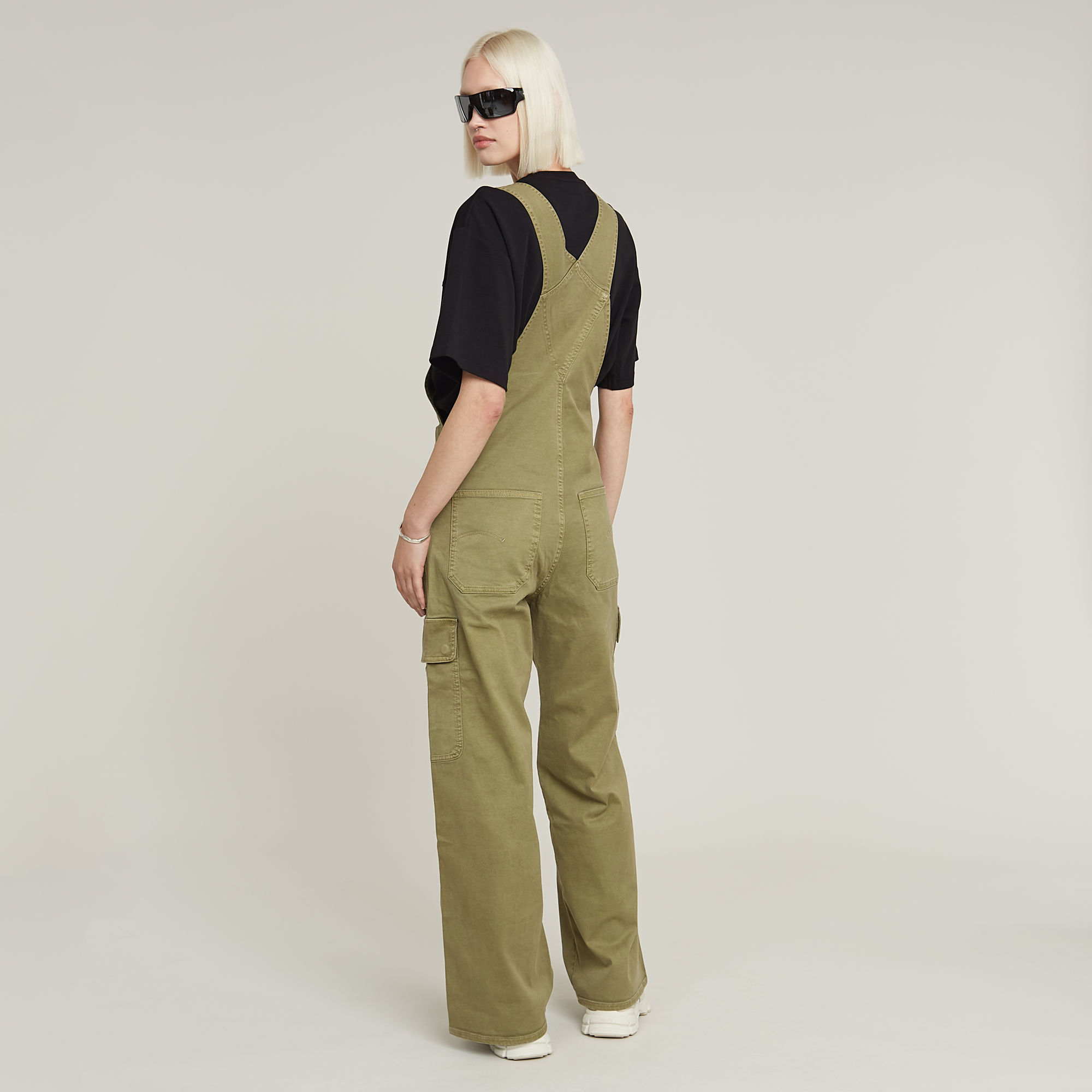 G-Star RAW Straight Tuinbroek Groen Dames