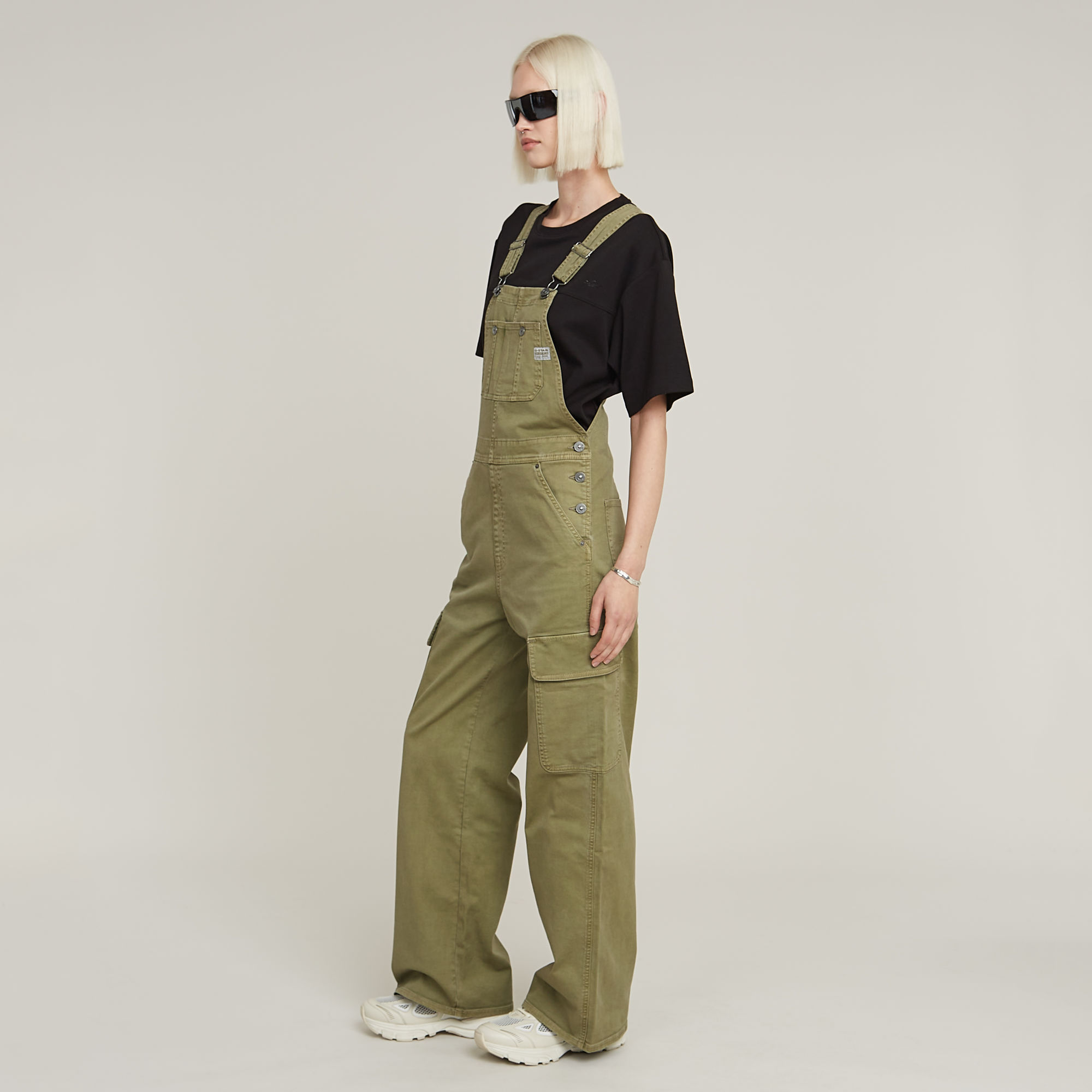 G-Star RAW Straight Tuinbroek Groen Dames