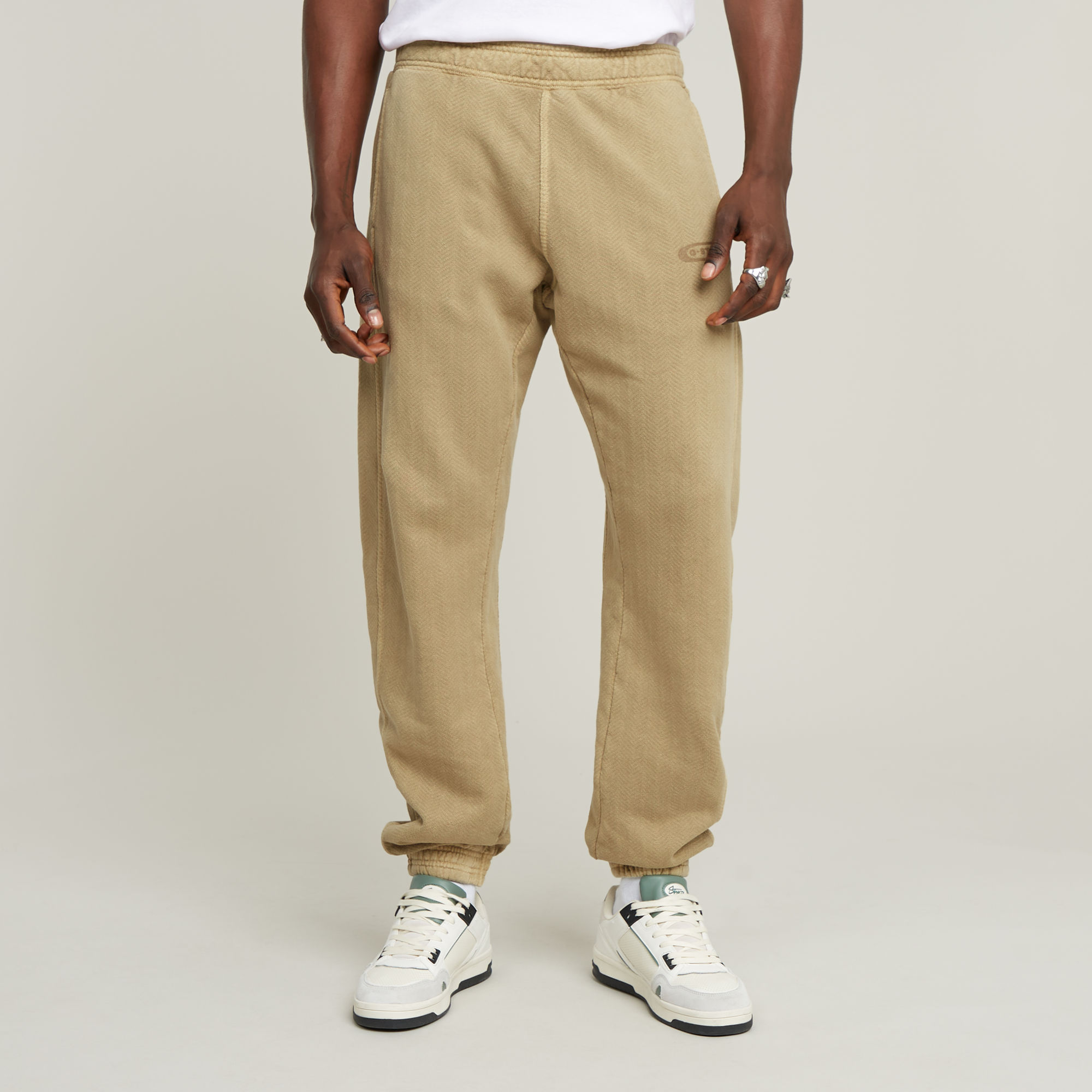 Bend 3D Loose Overdyed Sweat Pants - Beige - Herren