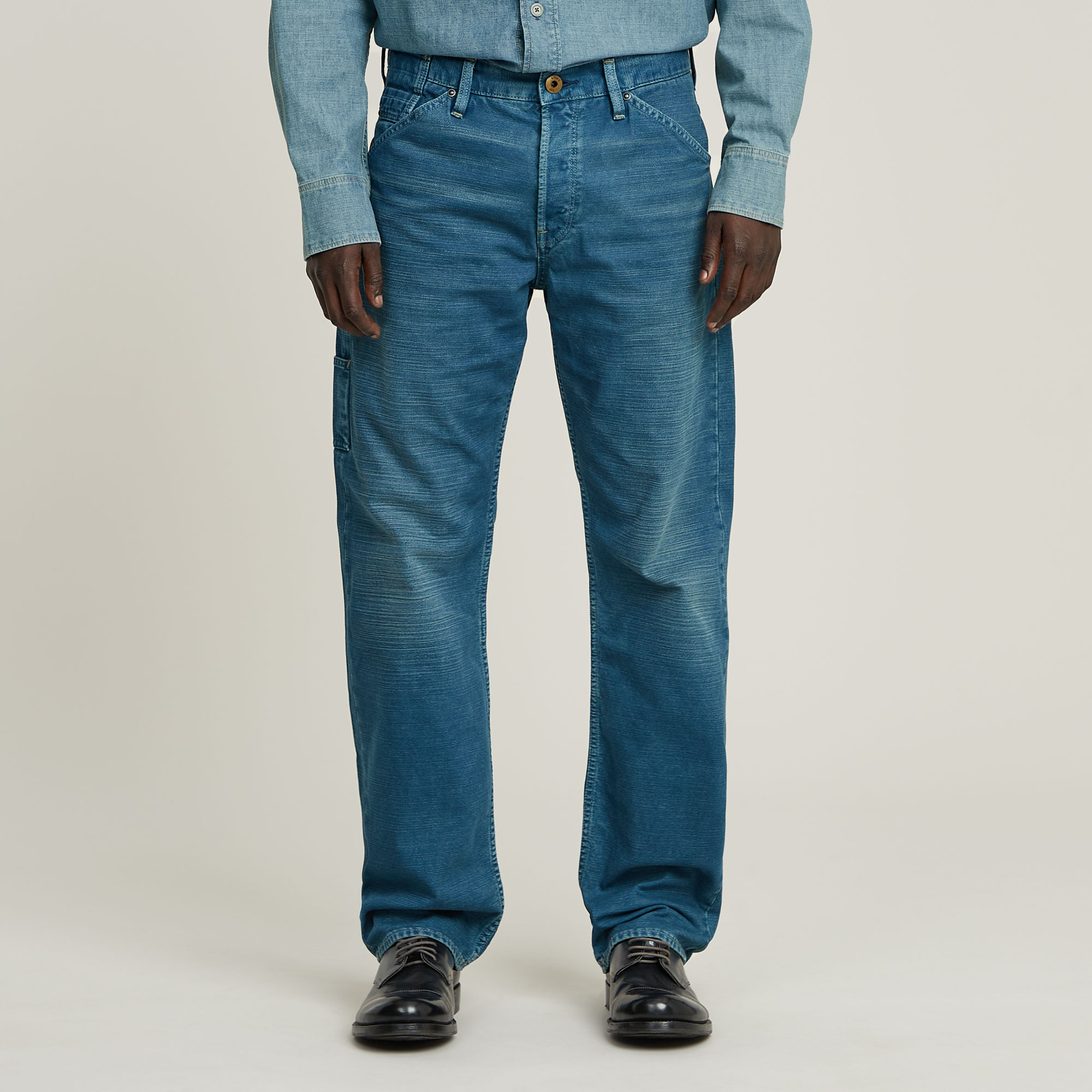 

Dakota Logger Regular Straight Jeans - Midden blauw - Heren