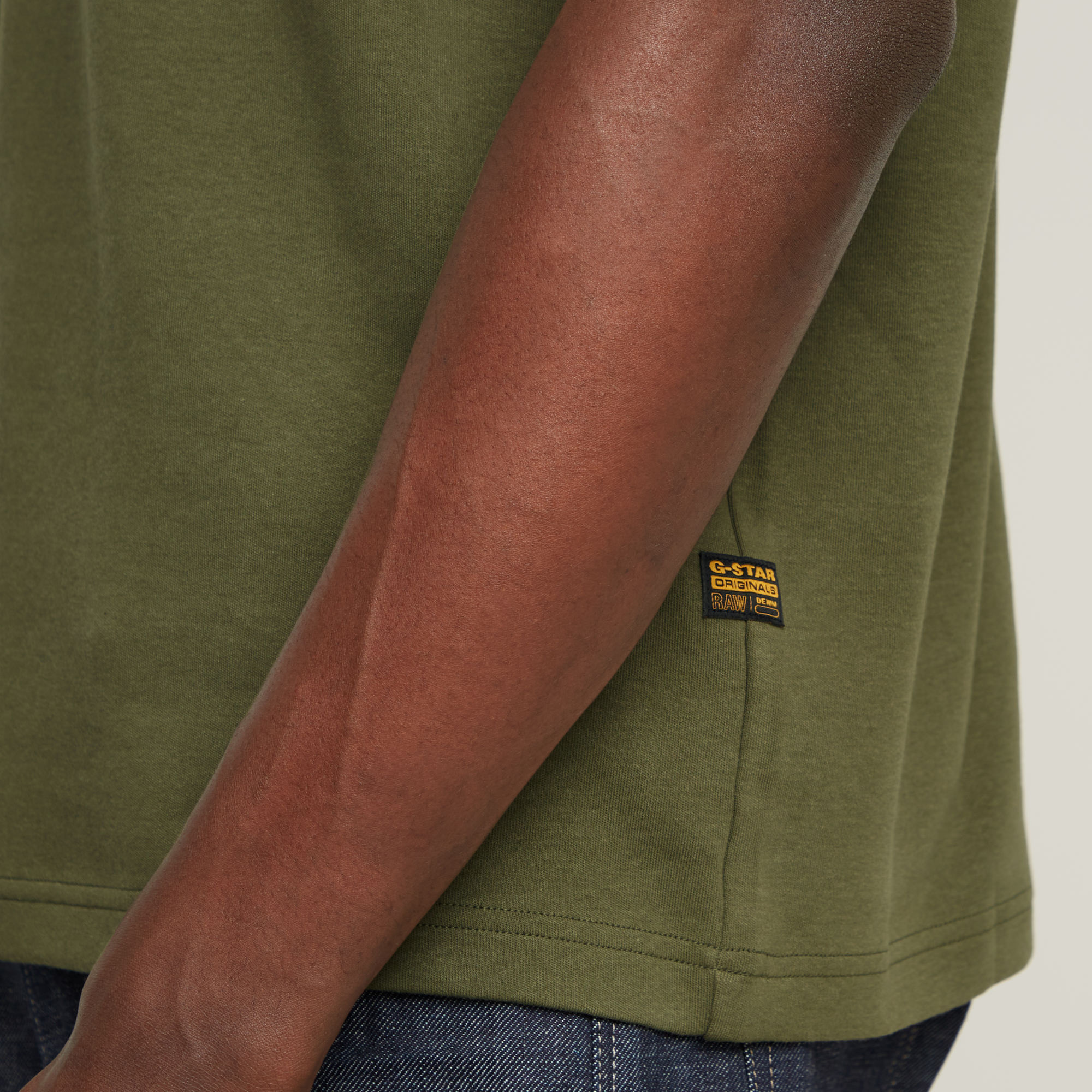 G-Star RAW Old Skool Logo T-Shirt Groen Heren