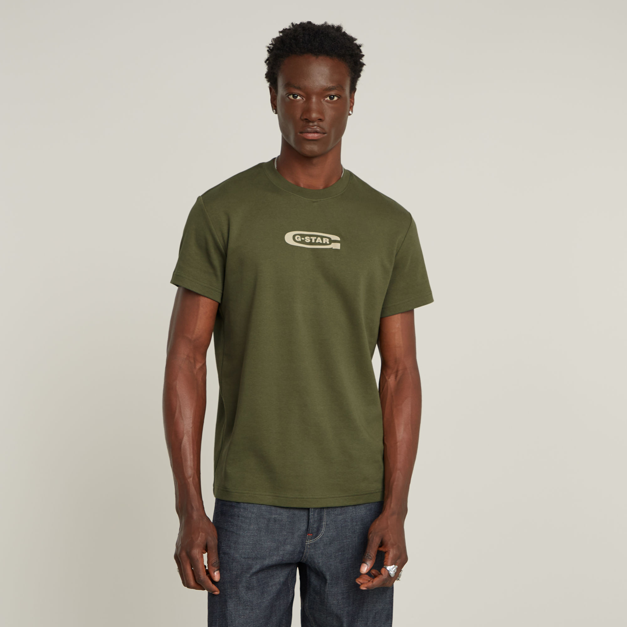 

Old Skool Logo T-Shirt - Green - Men