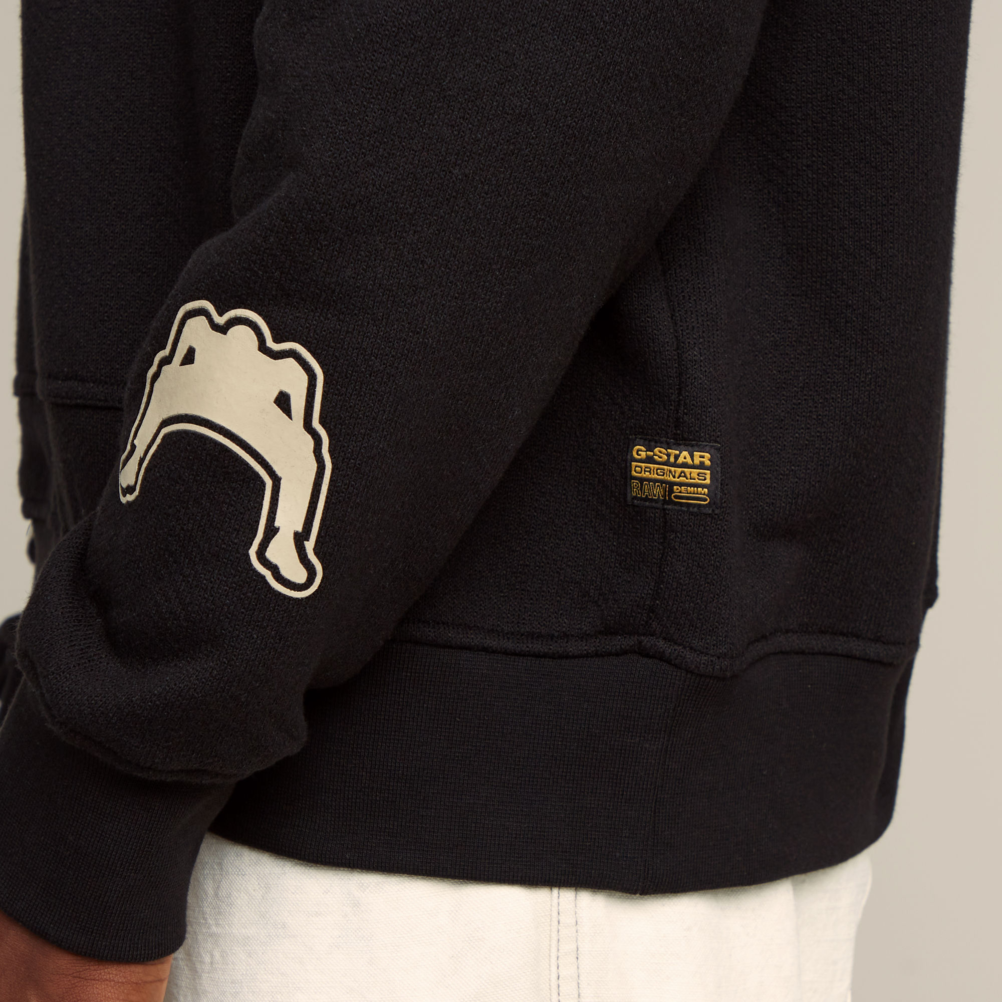 G-Star RAW Multi Logo Loose Hoodie Zwart Heren