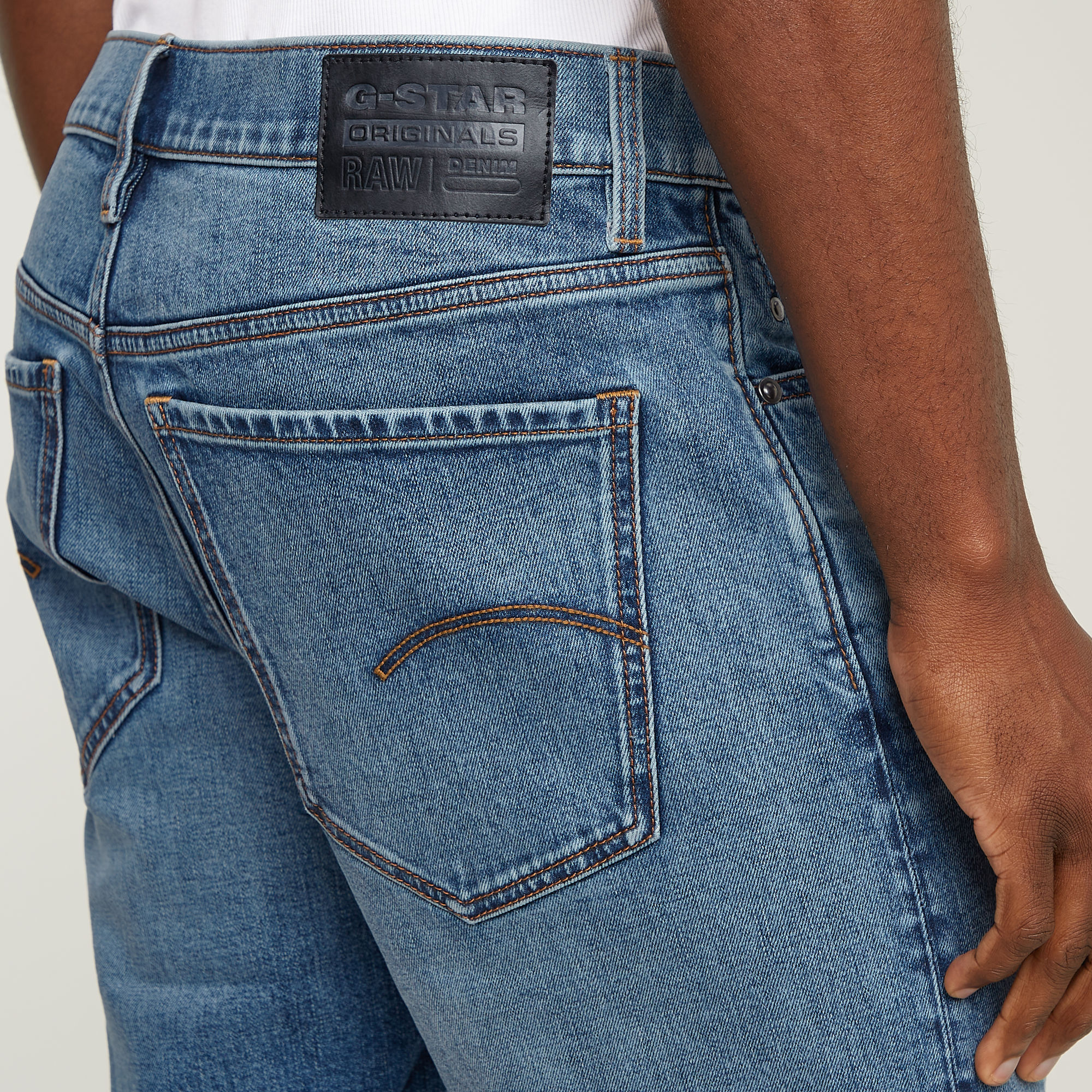 G-Star RAW Mosa Denim Short Midden blauw Heren