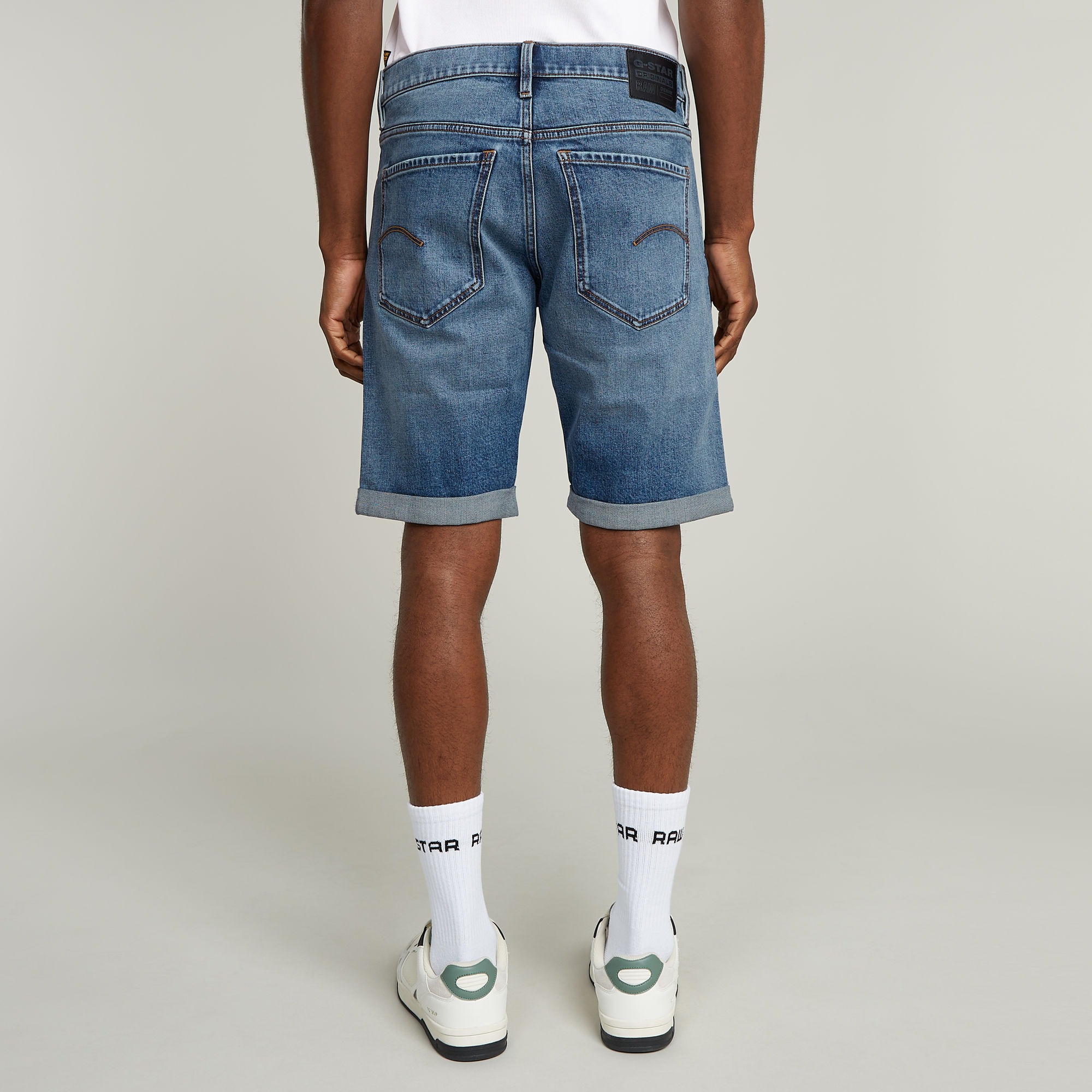 G-Star RAW Mosa Denim Short Midden blauw Heren