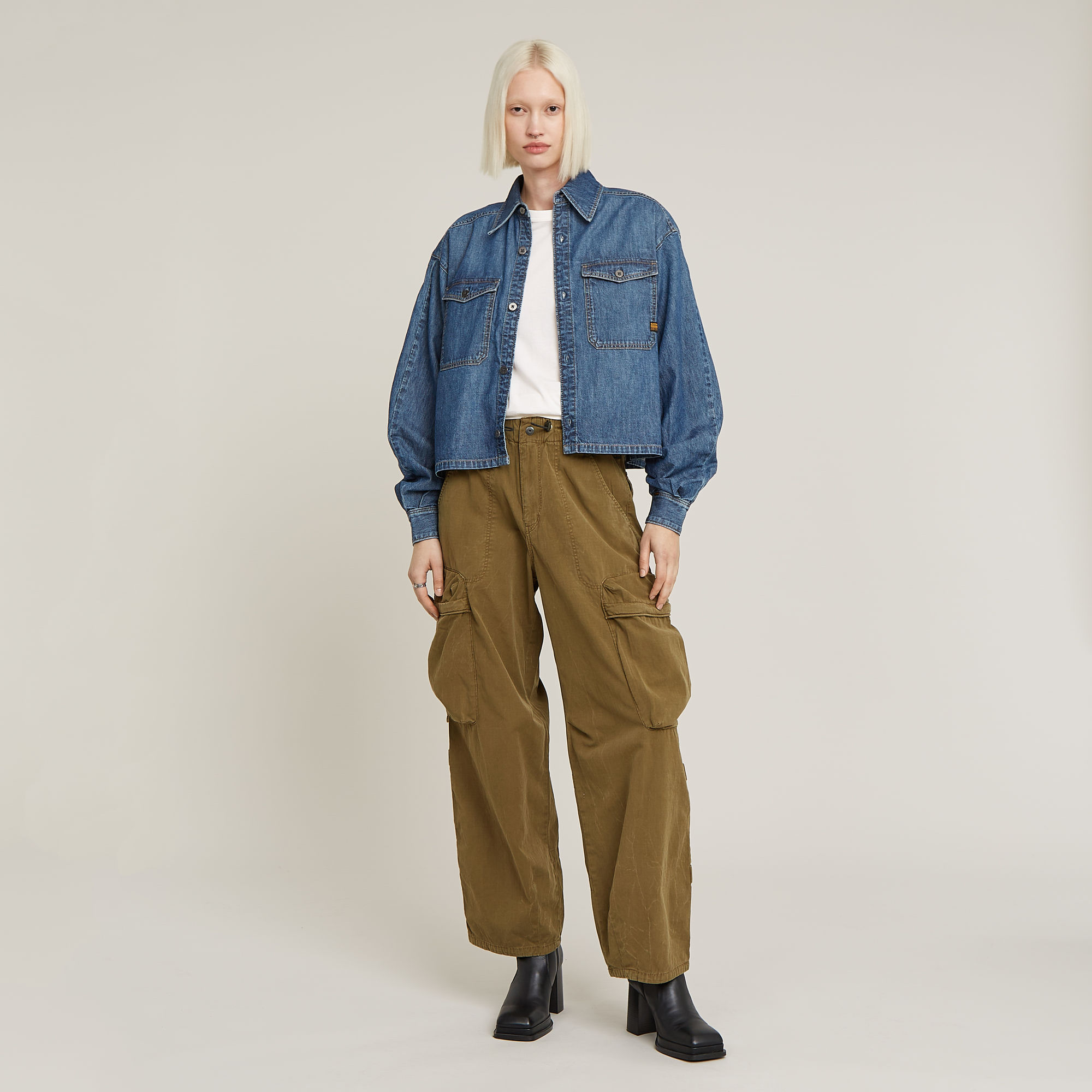 G-Star RAW Balloon Cargobroek Groen Dames