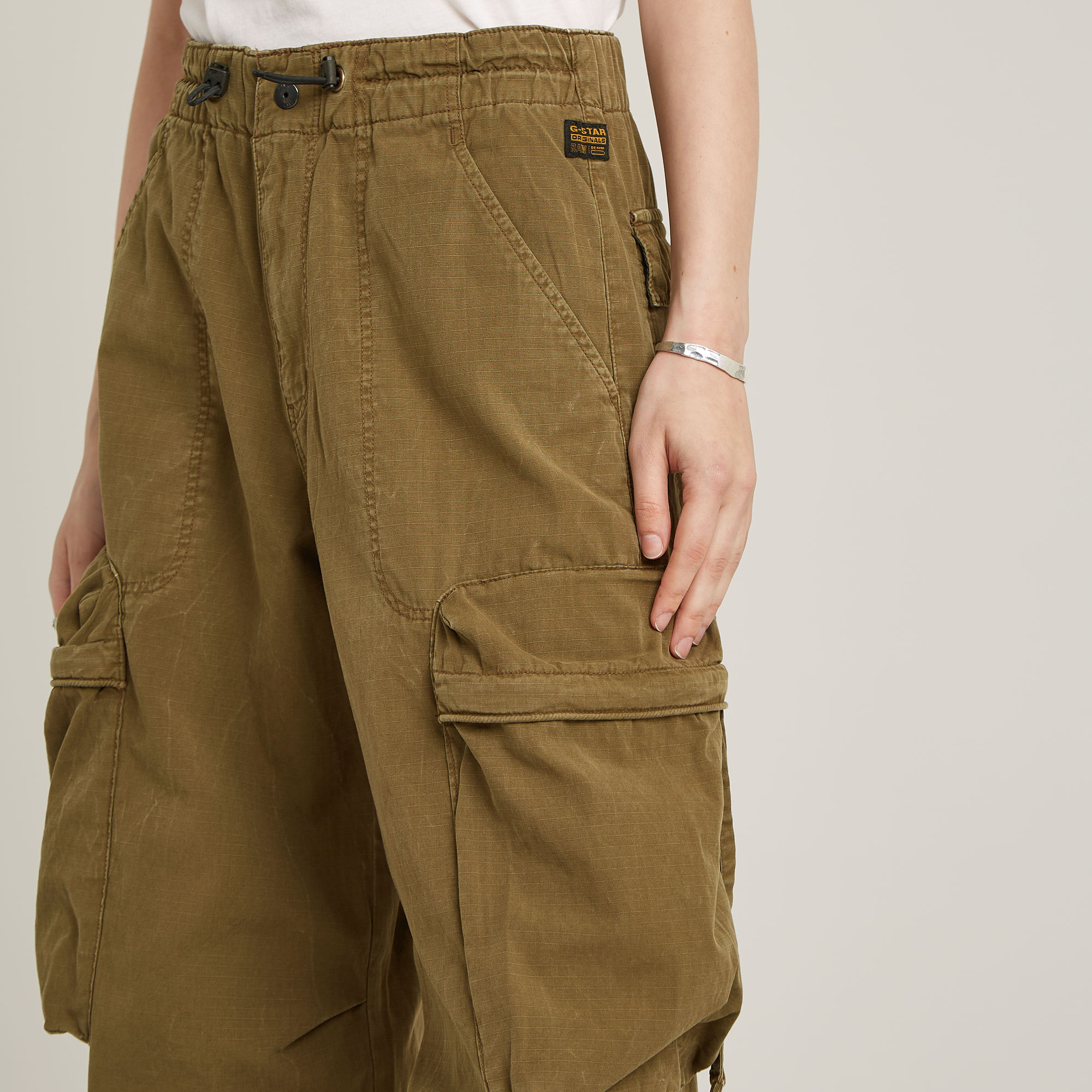 G-Star RAW Balloon Cargobroek Groen Dames