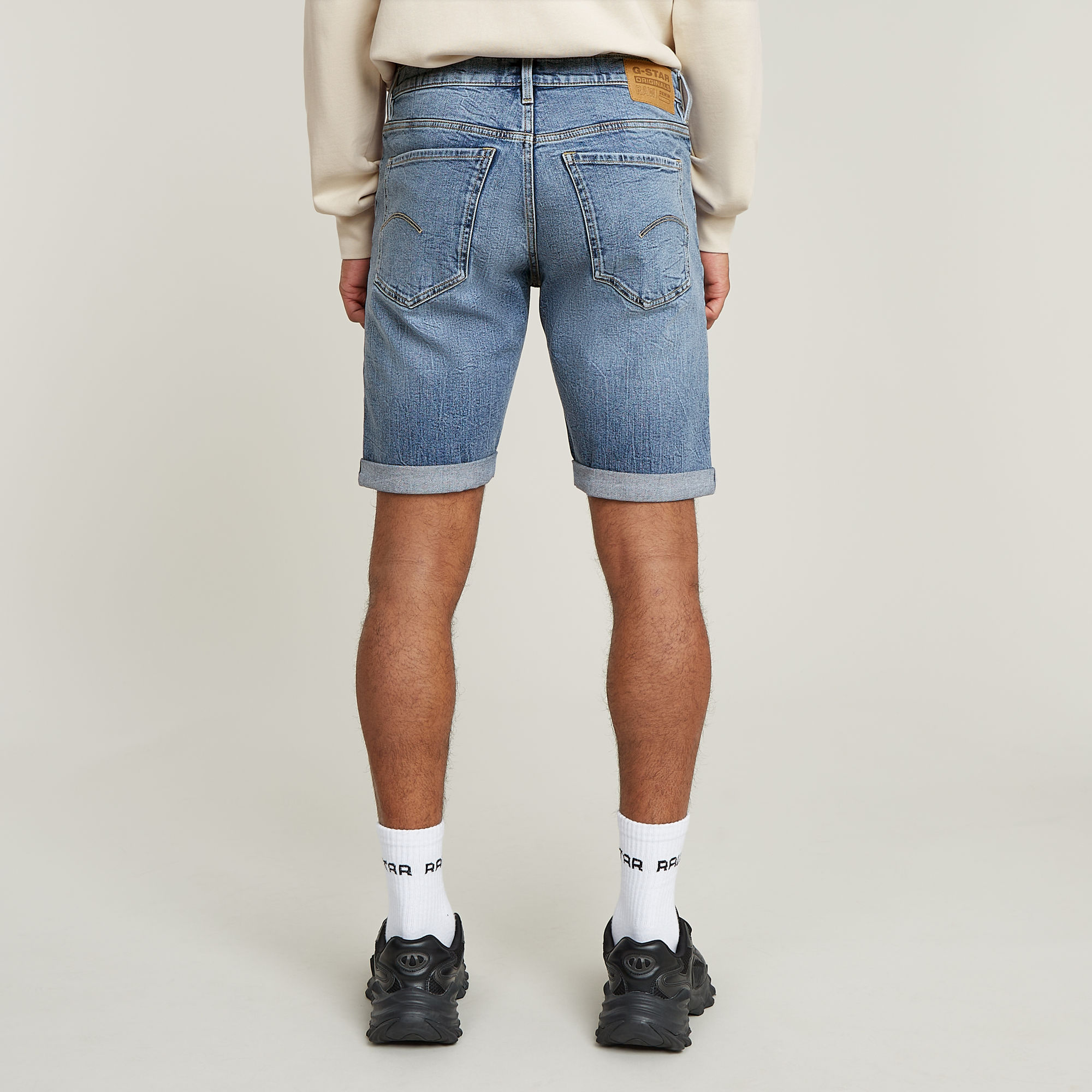 G-Star RAW Mosa Denim Short Midden blauw Heren
