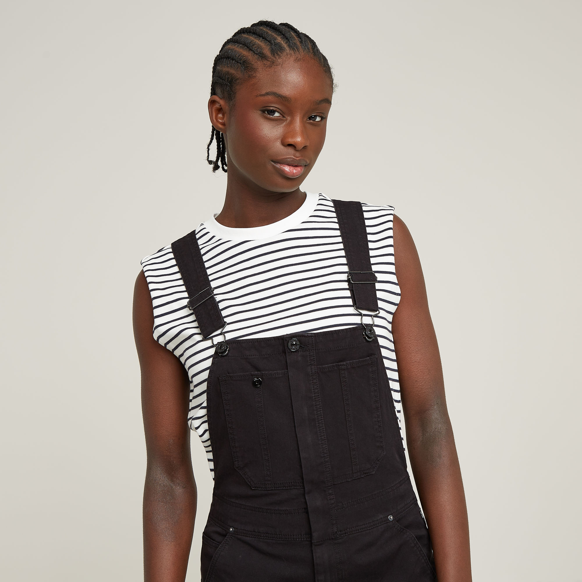G-Star RAW Tuinbroek Slim Zwart Dames