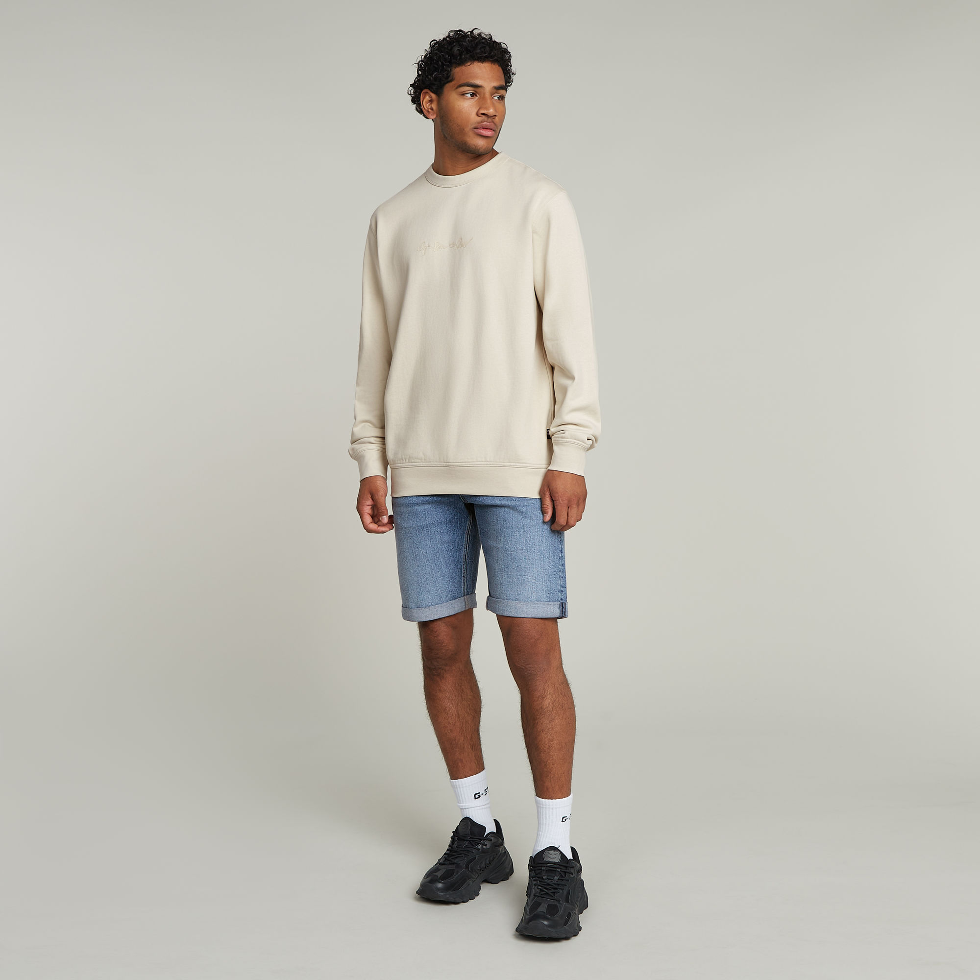 G-Star RAW Mosa Denim Short Midden blauw Heren