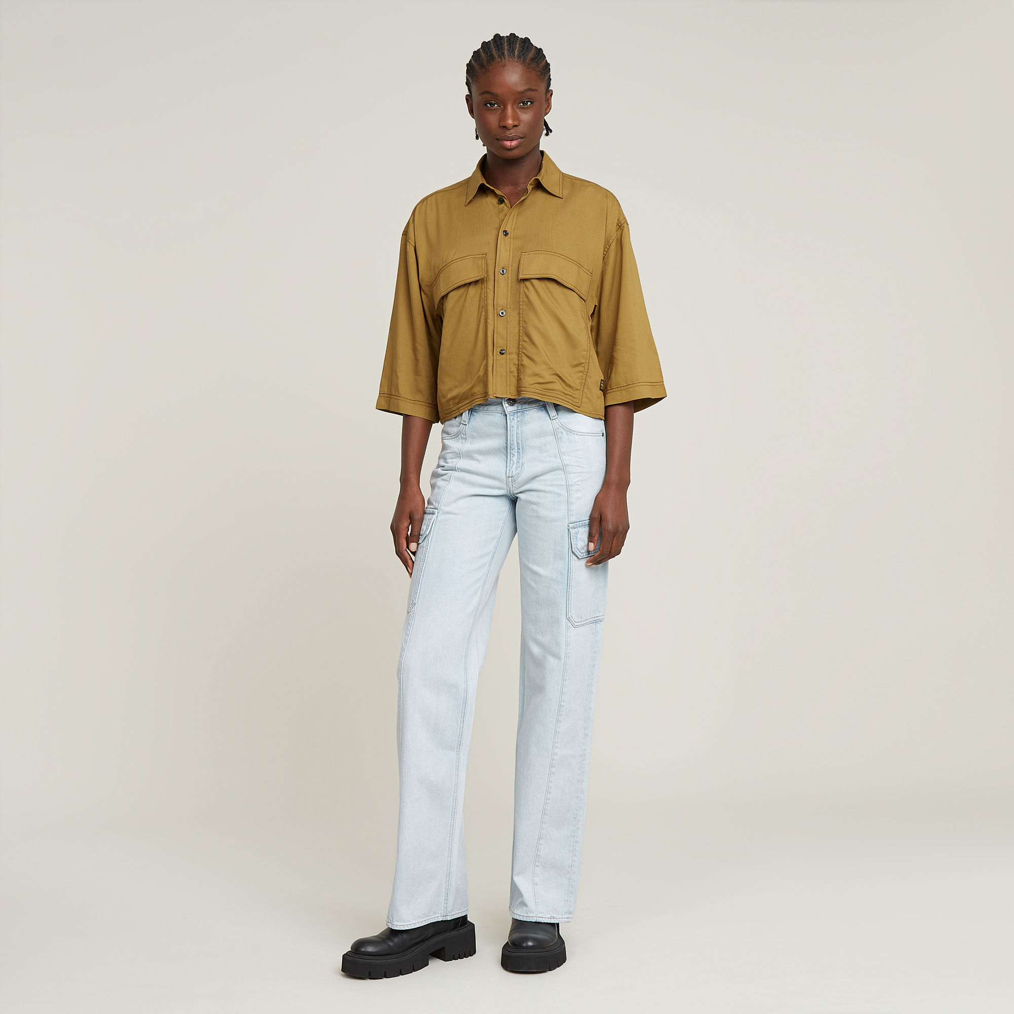 G-Star RAW Boxy Shirt Beige Dames