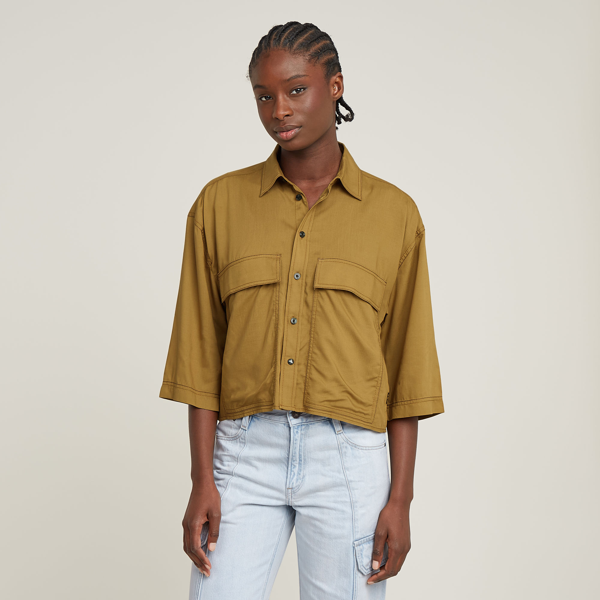 G-Star RAW Boxy Shirt - Beige - Dames