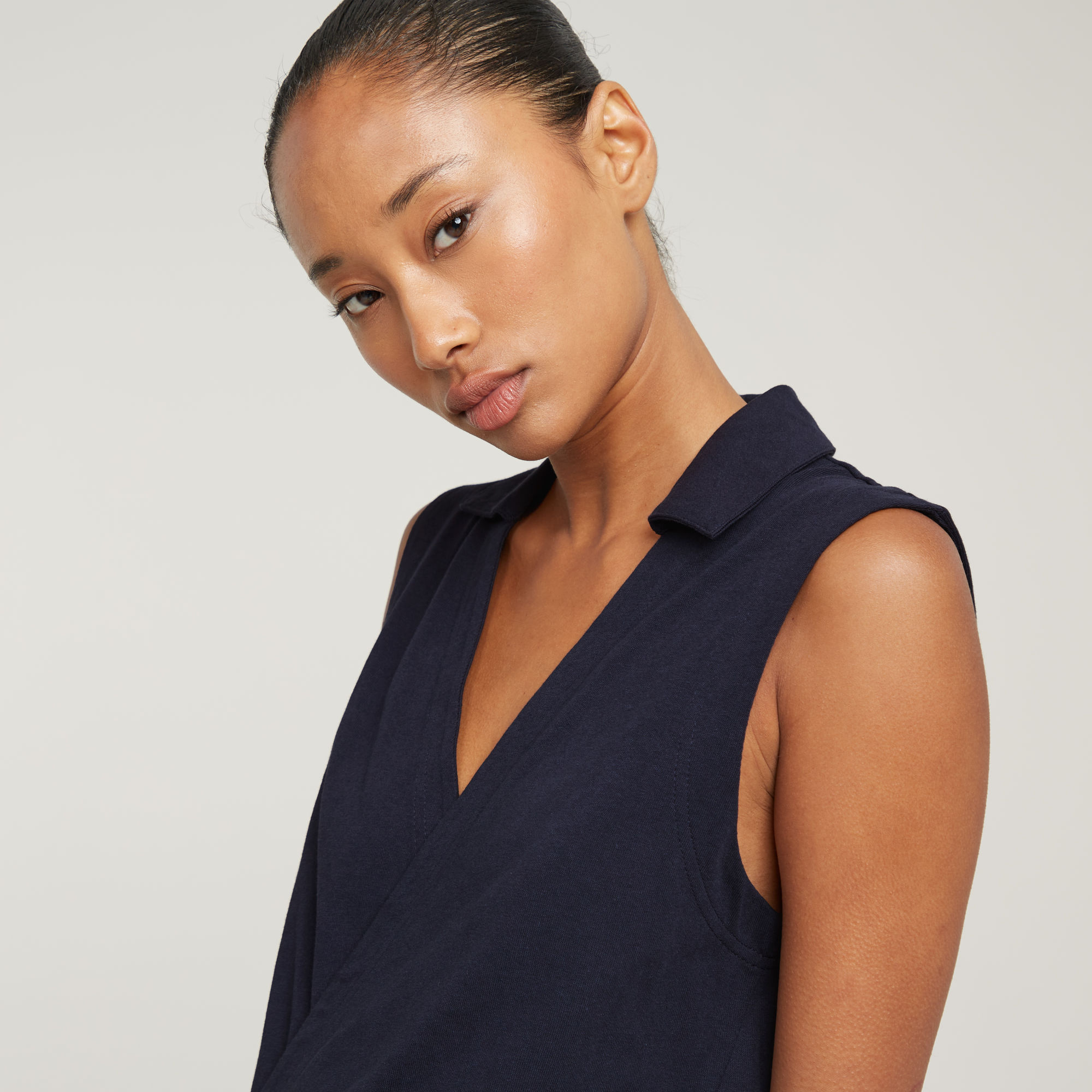 G-Star RAW Wrap Jumpsuit Donkerblauw Dames