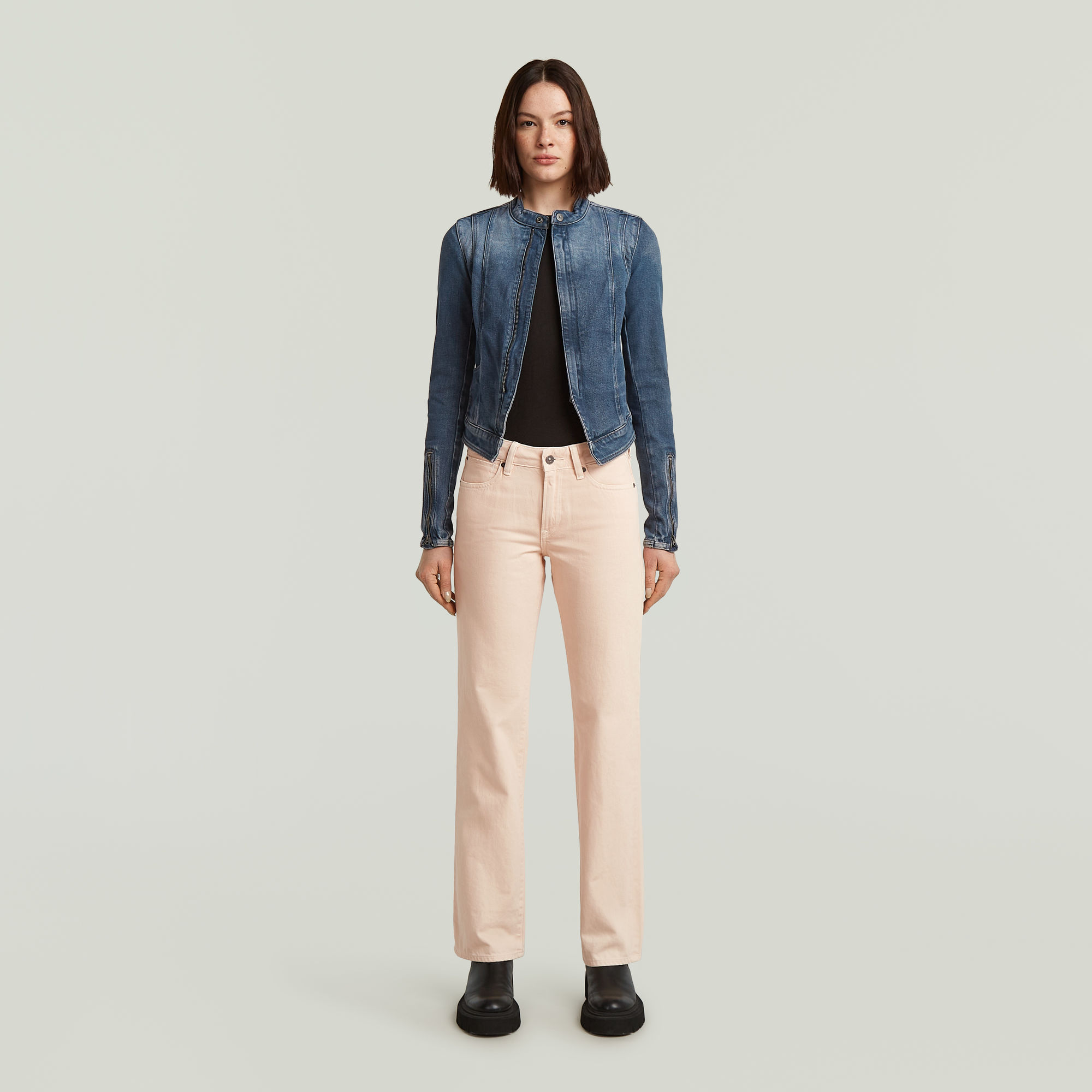 G-Star RAW G-Low Straight Jeans Roze Dames