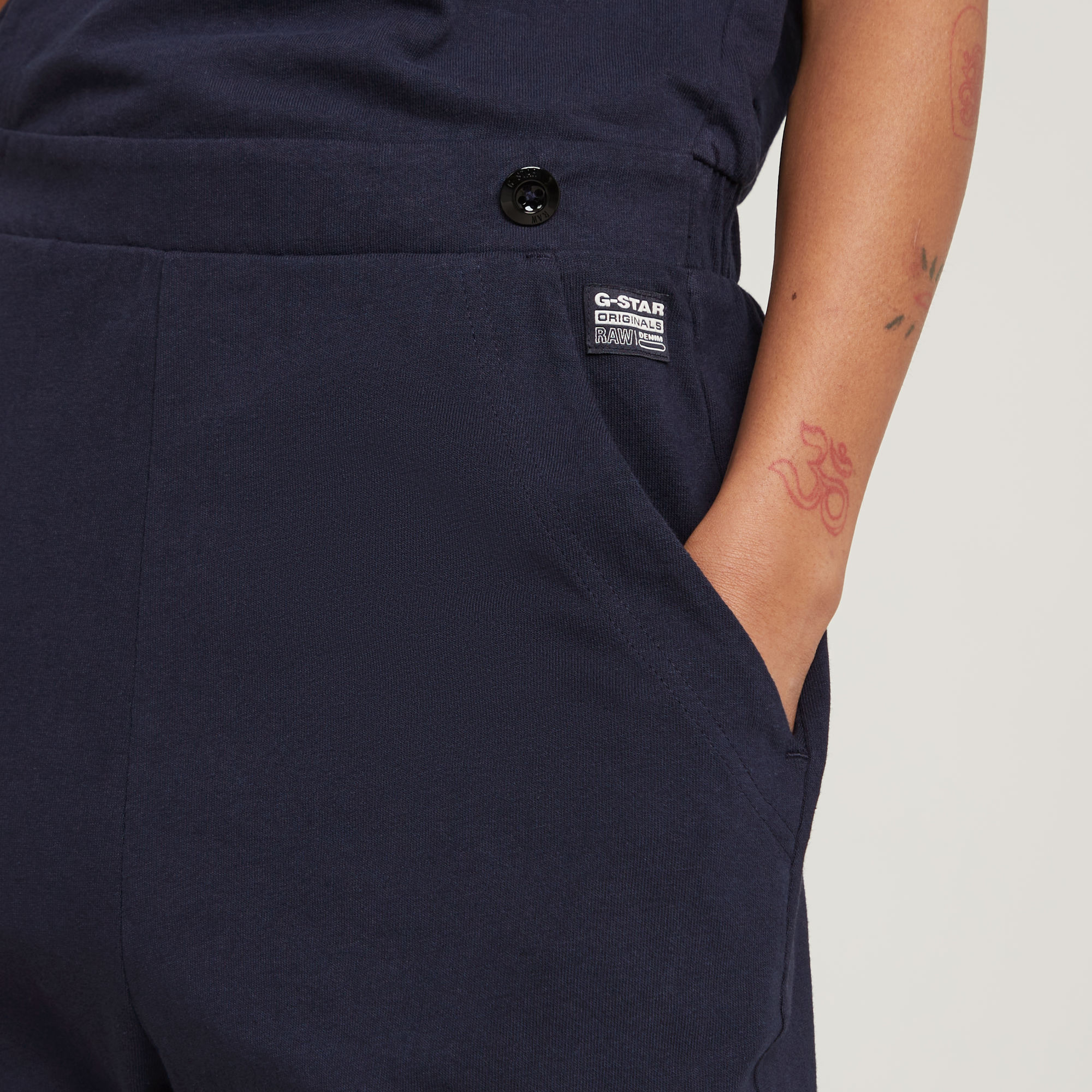 G-Star RAW Wrap Jumpsuit Donkerblauw Dames