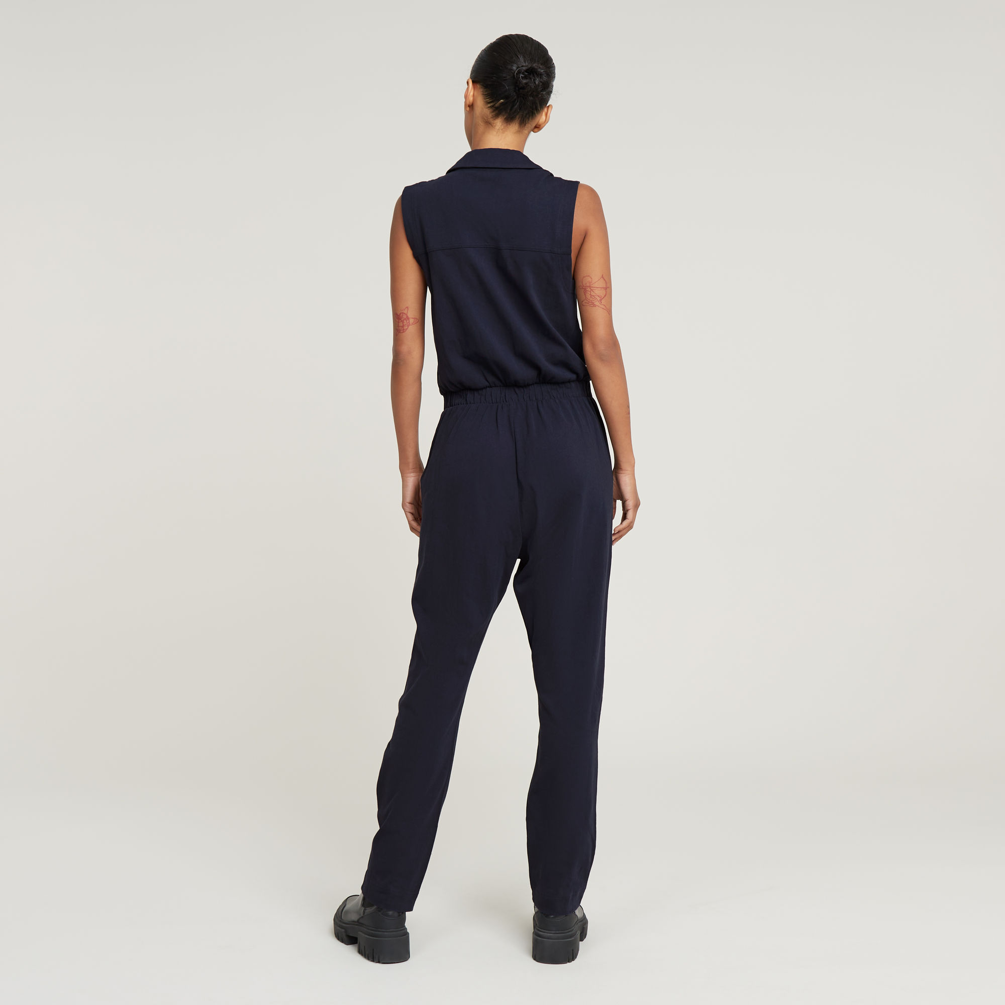 G-Star RAW Wrap Jumpsuit Donkerblauw Dames
