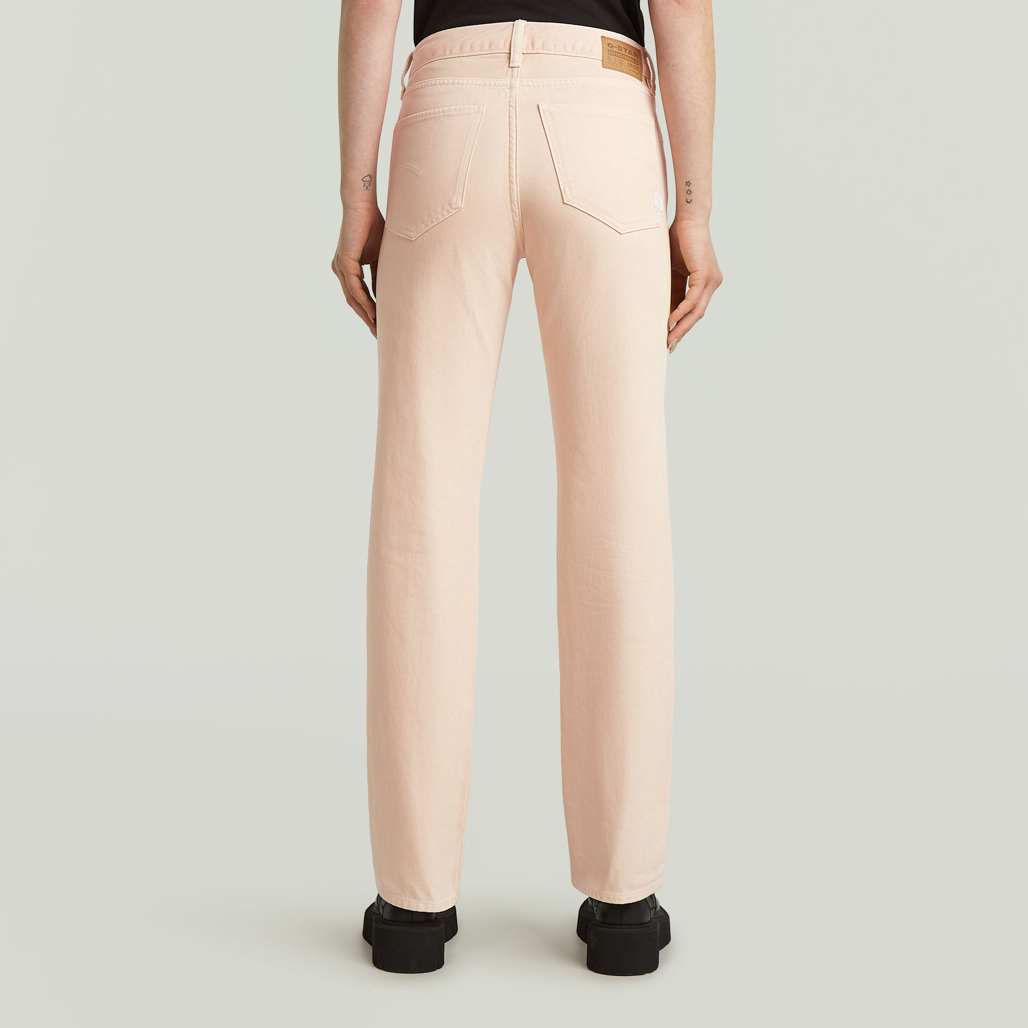 G-Star RAW G-Low Straight Jeans Roze Dames