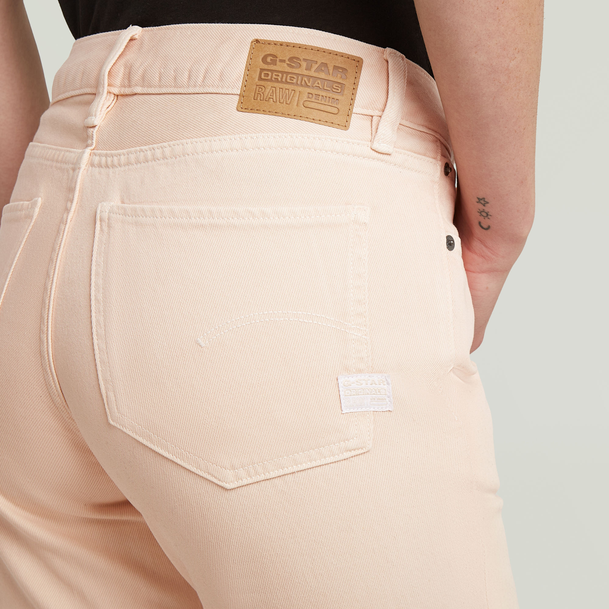 G-Star RAW G-Low Straight Jeans Roze Dames