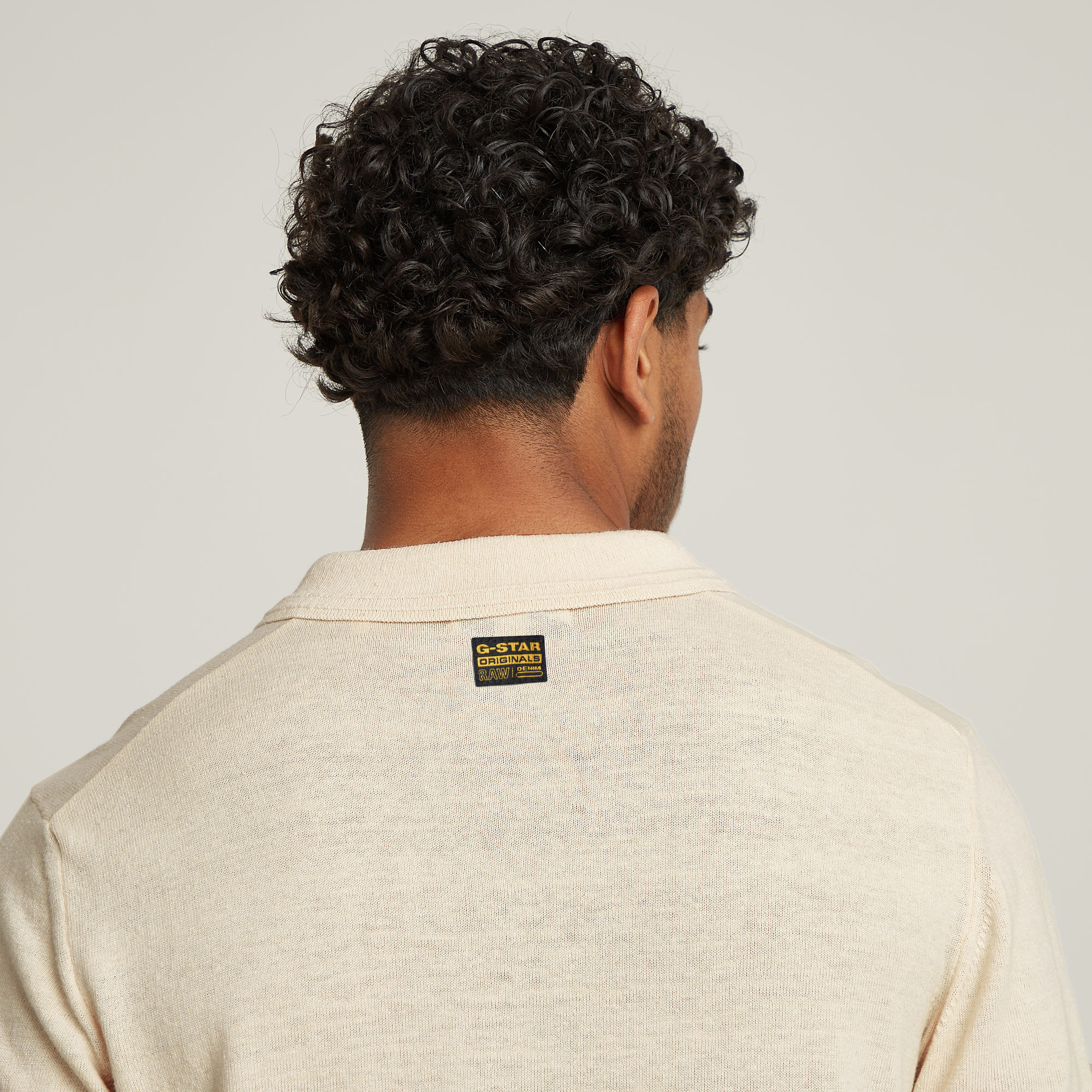 G-Star RAW Knitted Polo Wit Heren